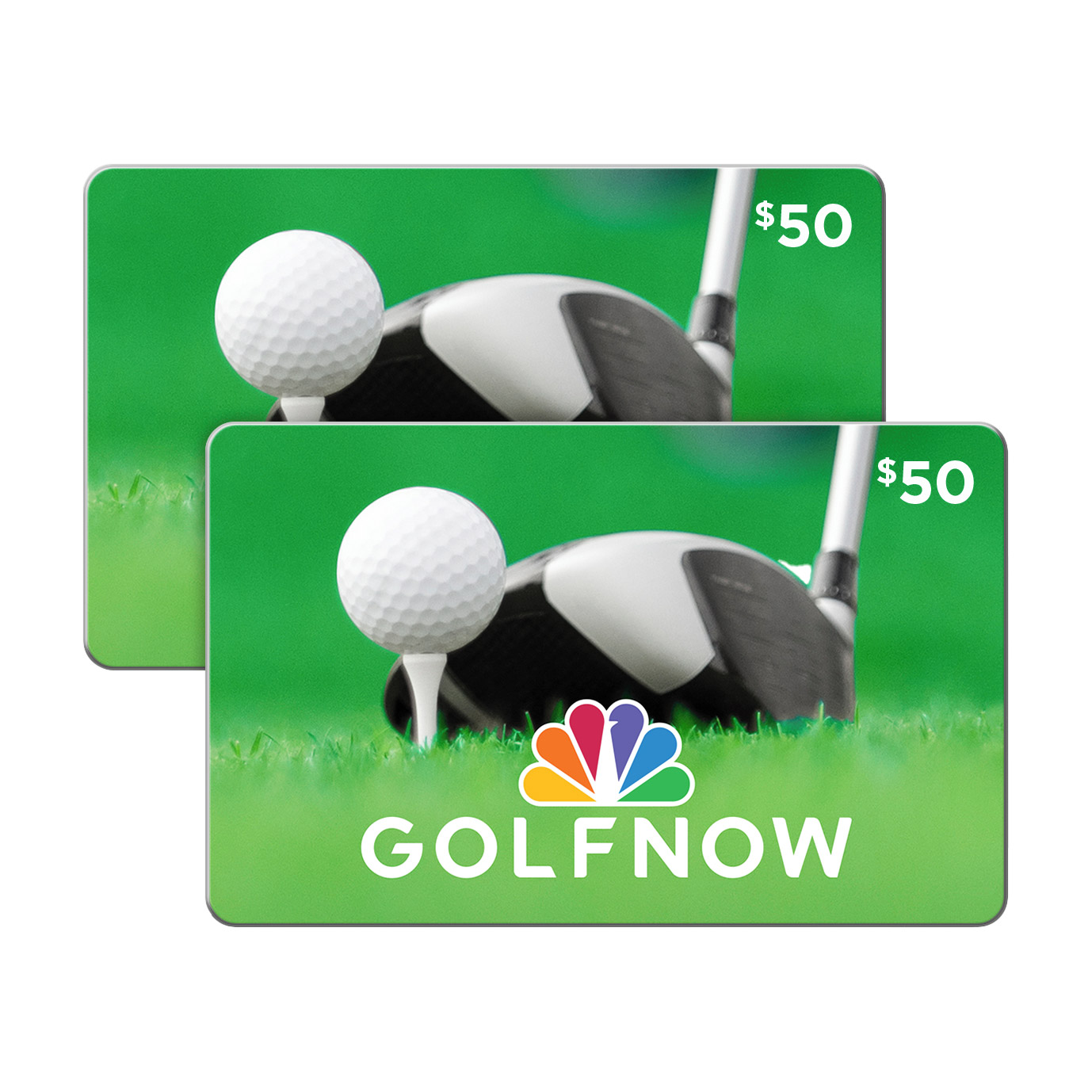 GolfNow Two - $50 E-Gift Cards