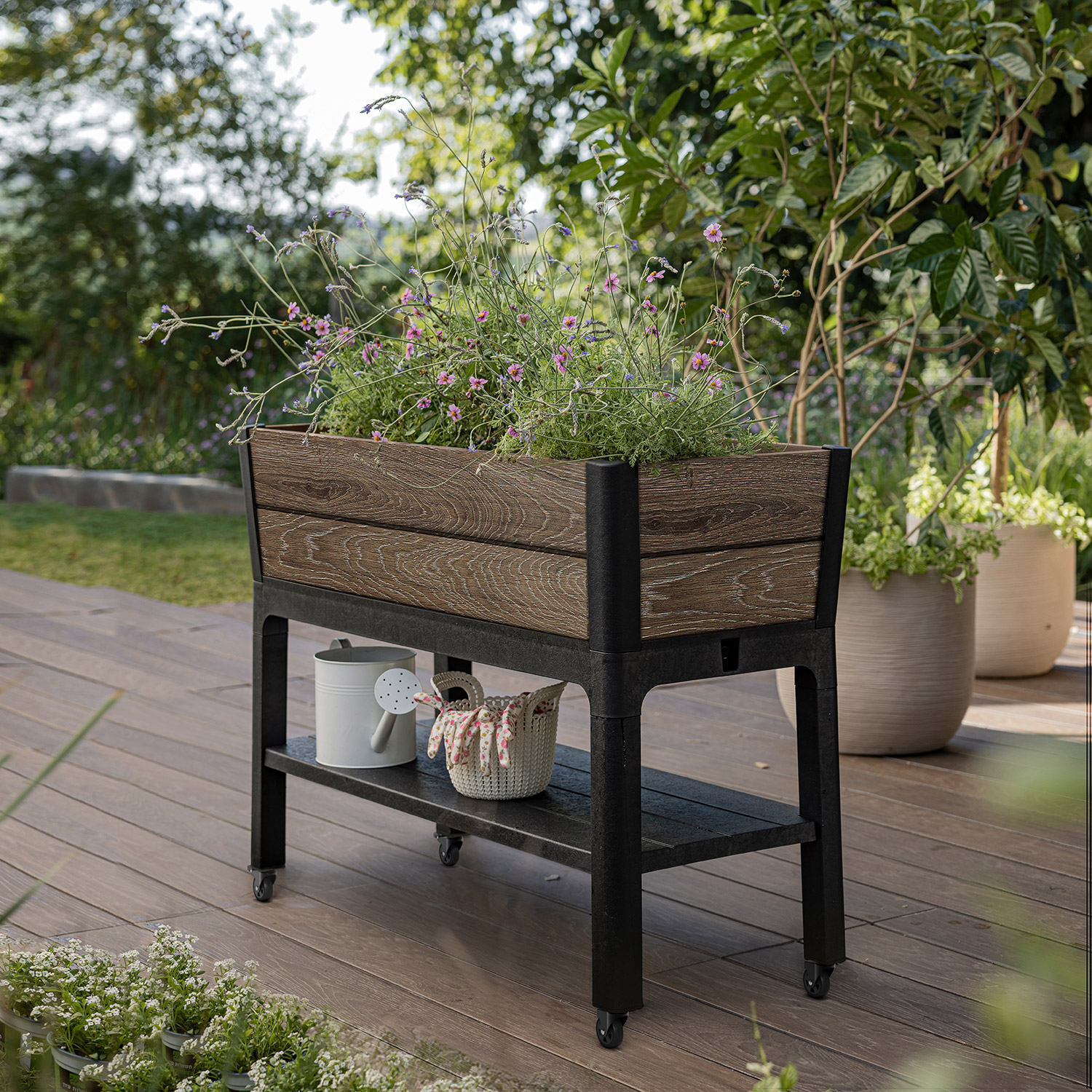 pink hanging planter Portico Planter Vermilion