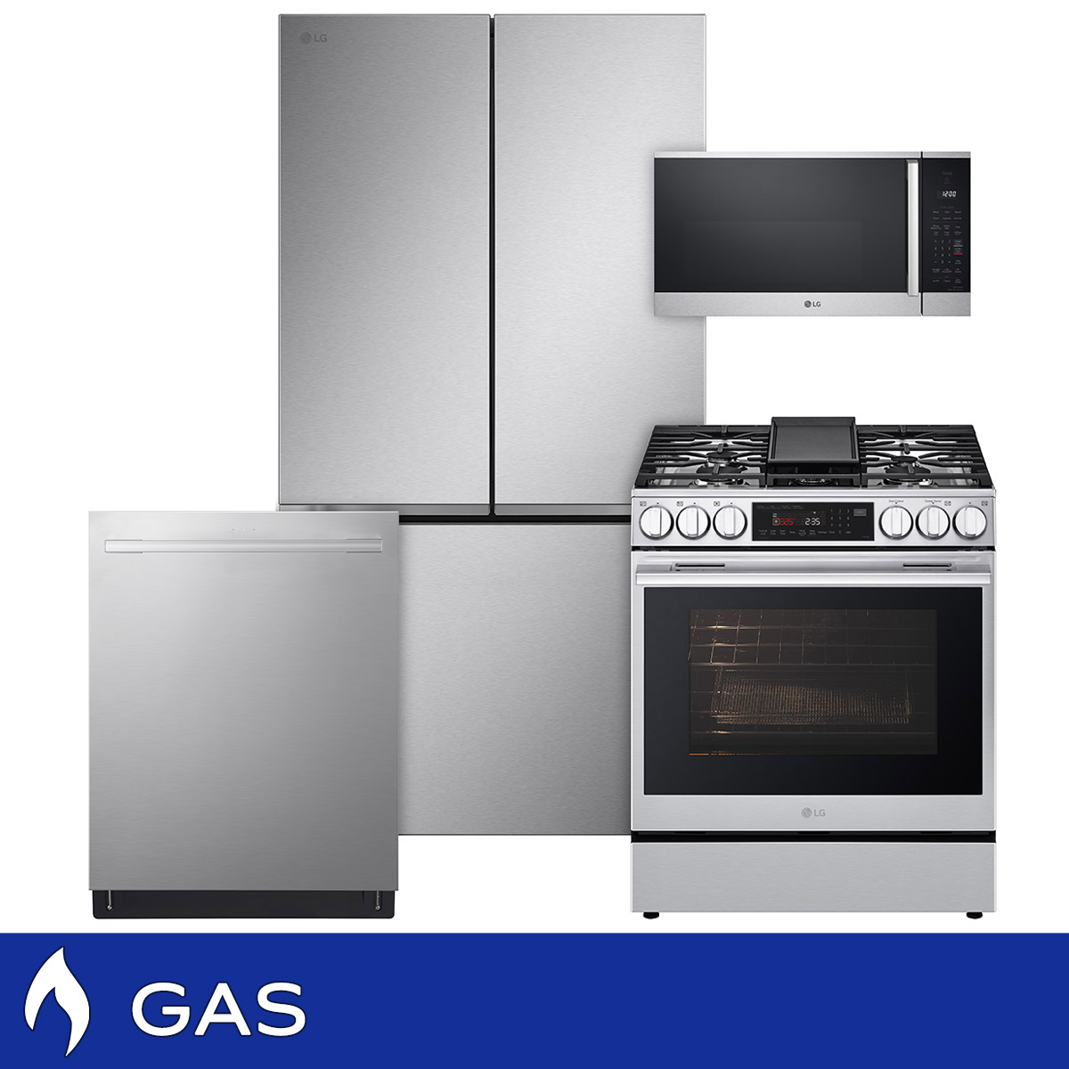 Haier 4-piece ELECTRIC Kitchen Package with 16.8 Cu. Ft. Counter