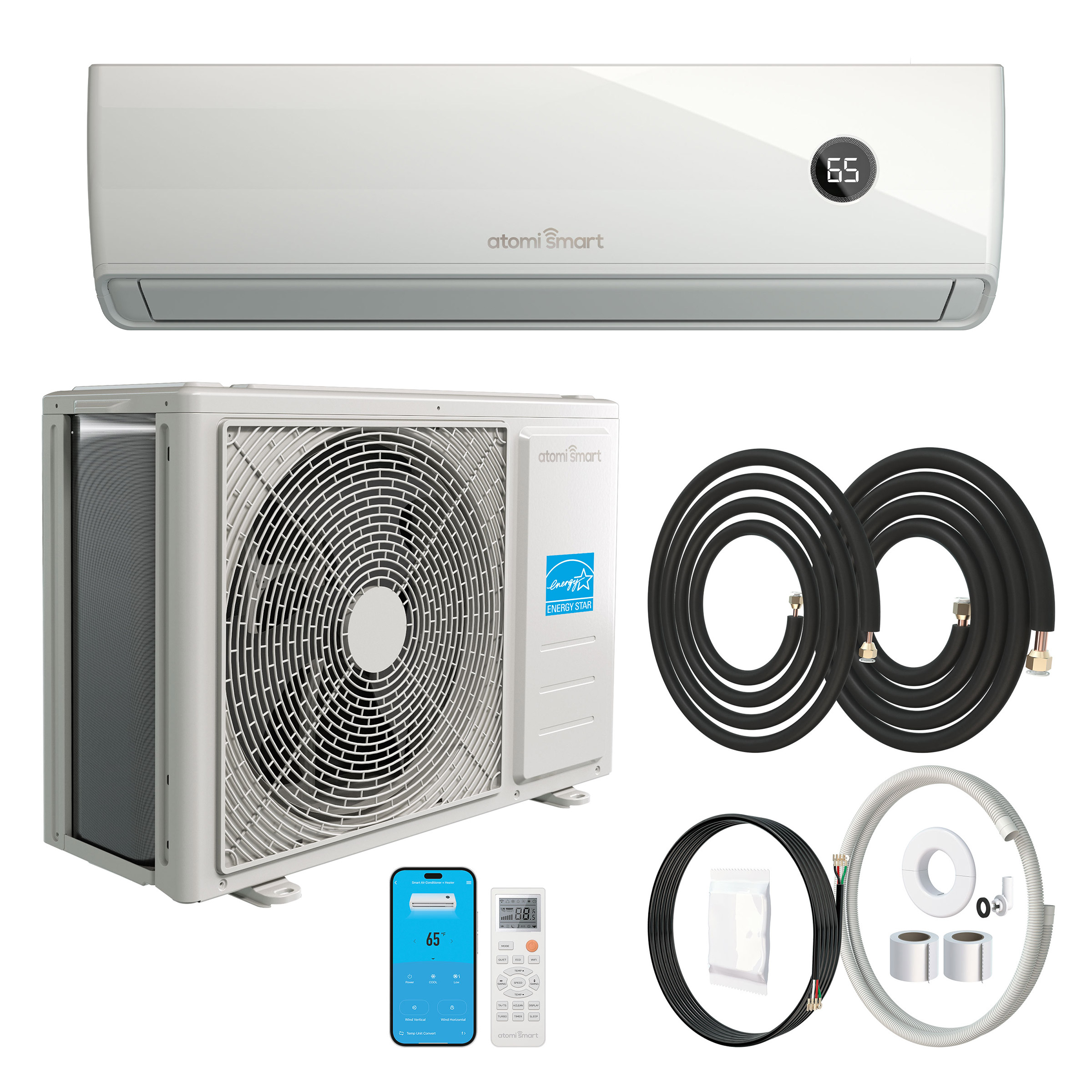 Atomi Tempestas Mini-Split Smart Air Conditioner + Heater