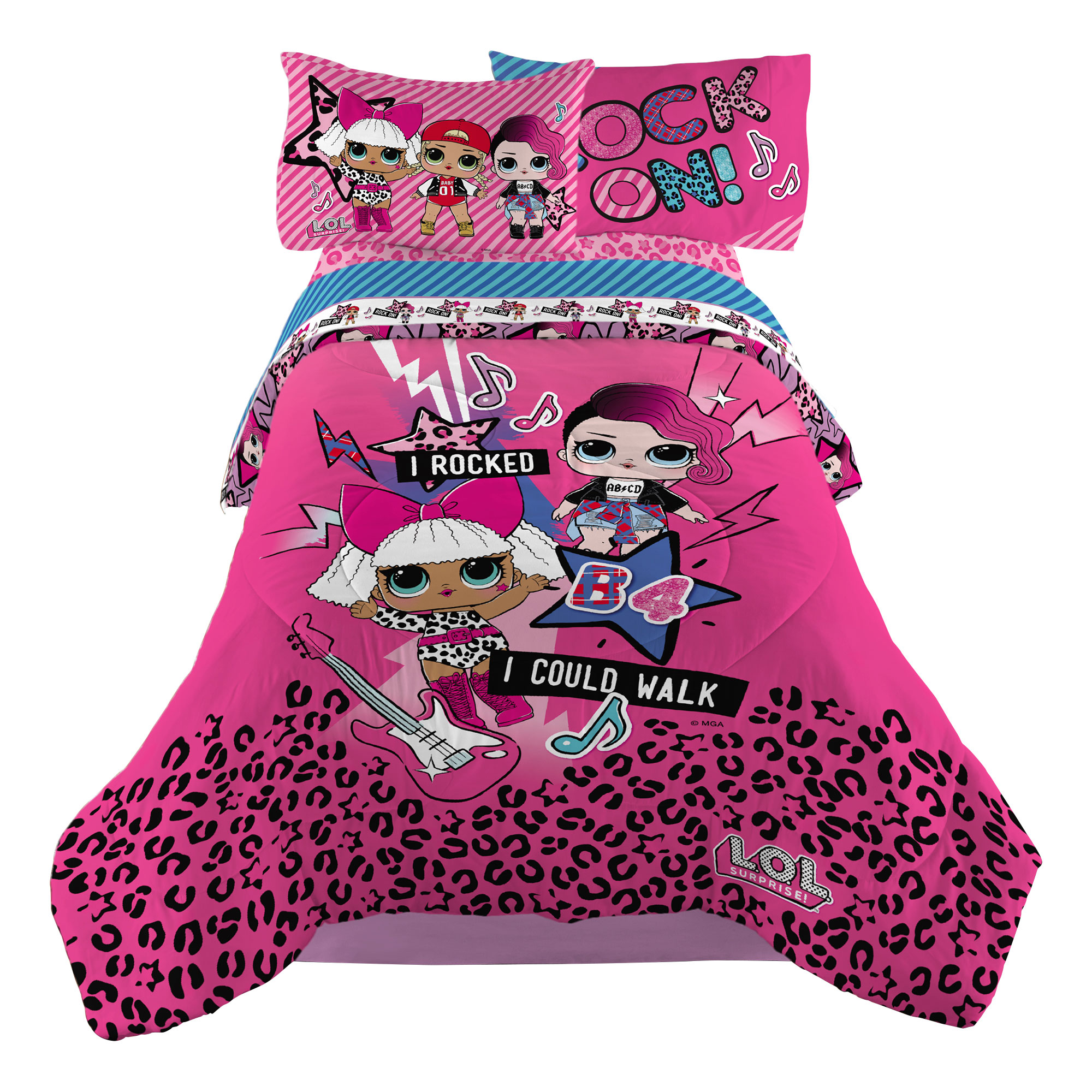 LOL Surprise Twin Comforter and Sheet Set