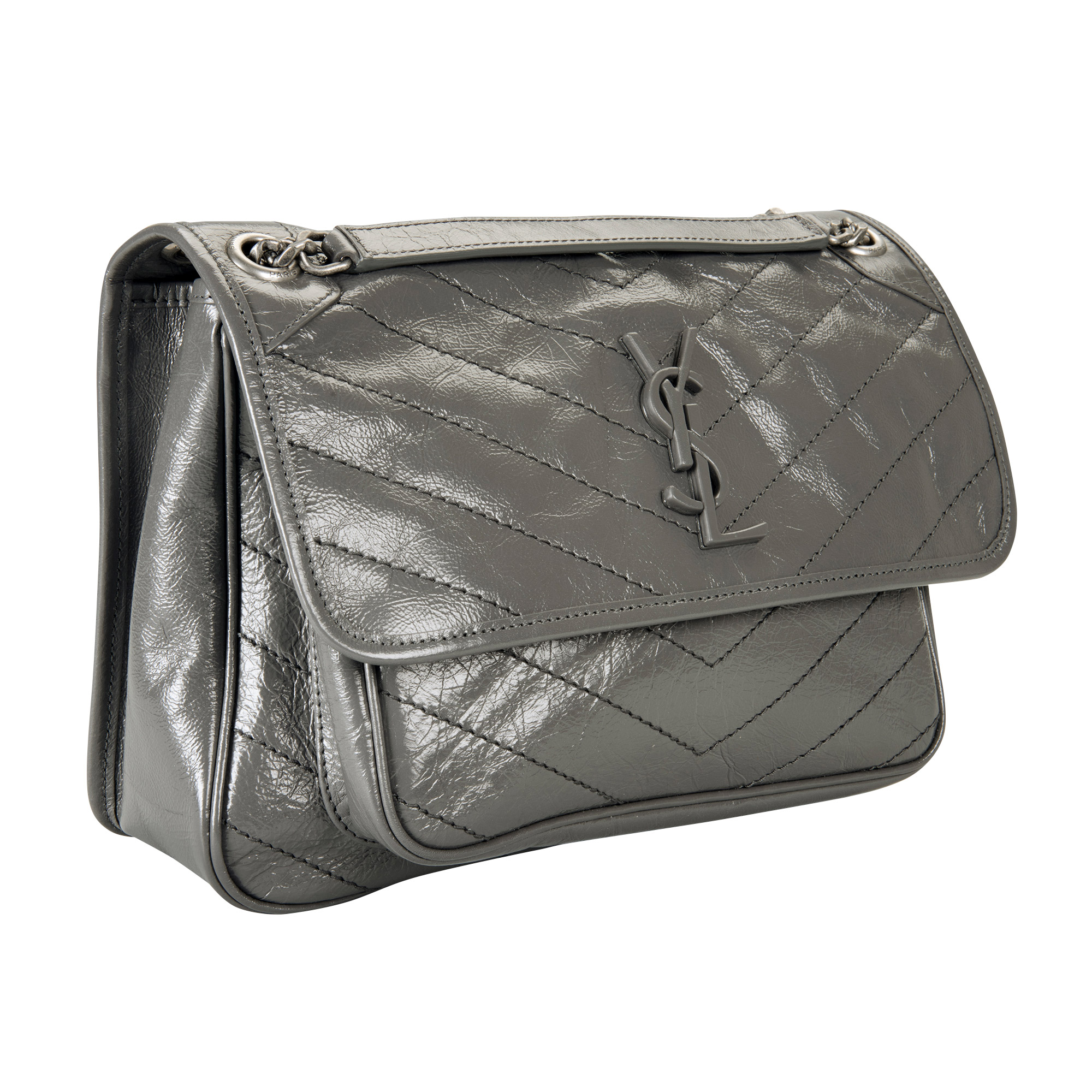 Yves Saint Laurent Med Niki Vintage Crossbody, Storm | Costco