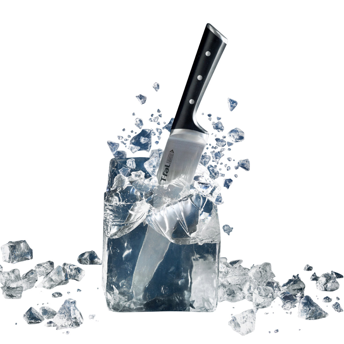 T-fal Ice Force, 11-piece Stainless Steel Knife Block Set | Costco