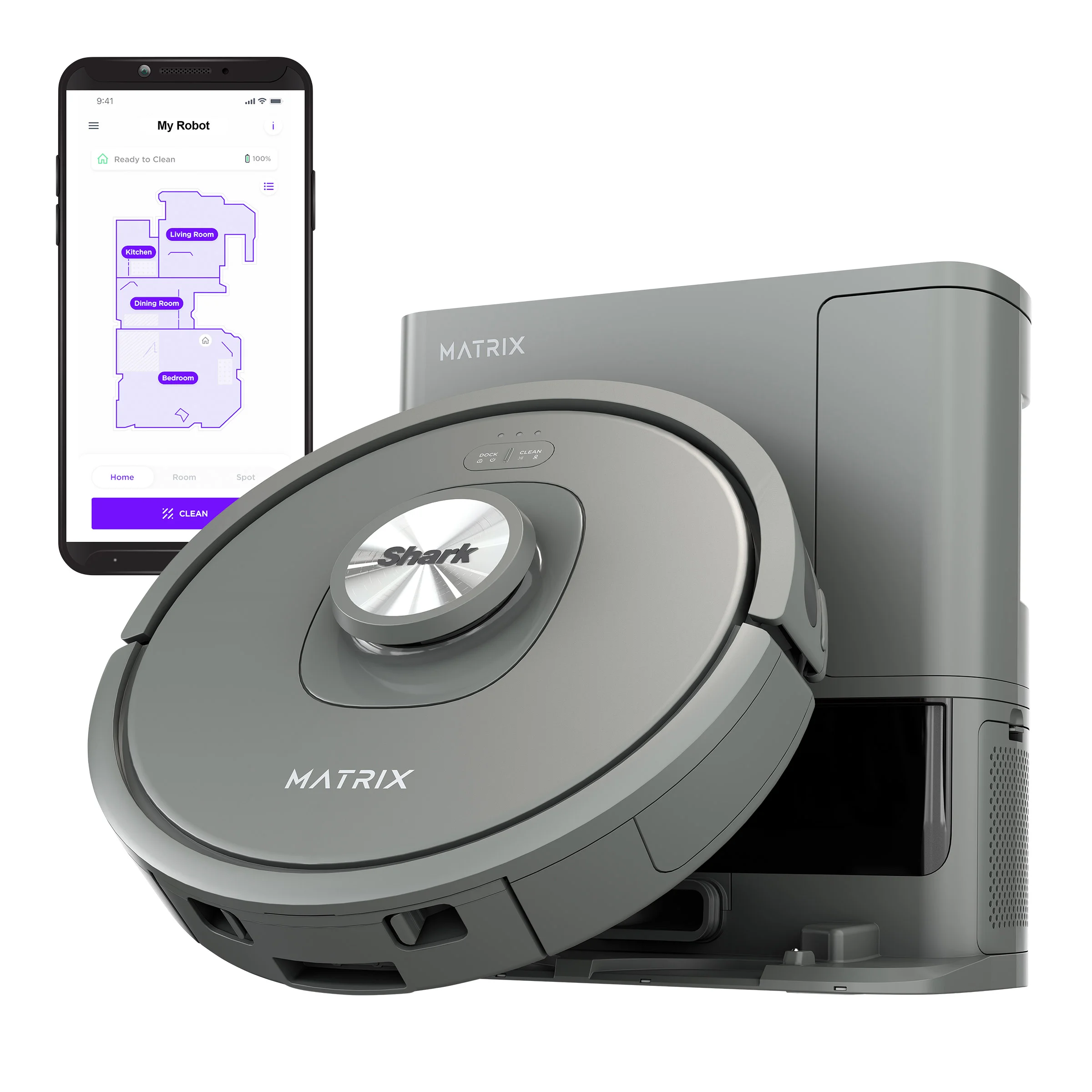 Shark Matrix Robot Vacuum with 60-Day Self-Empty Base