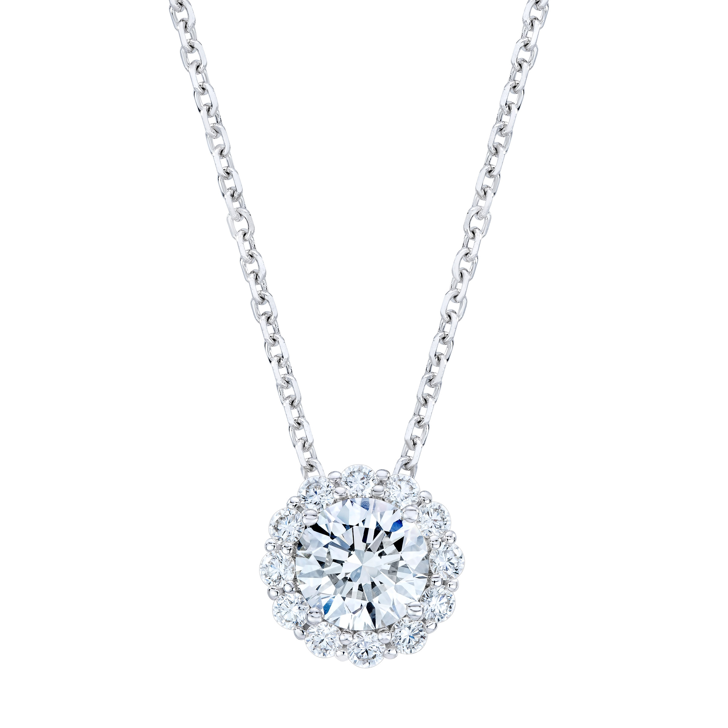 Round Brilliant 1.30 ctw VS2 Clarity, G Color Diamond 18kt