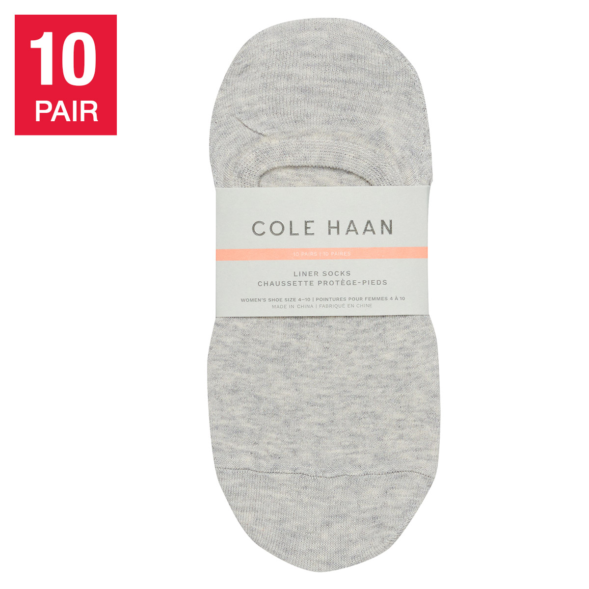 Cole Haan Women's Liner Sock, 10-pair