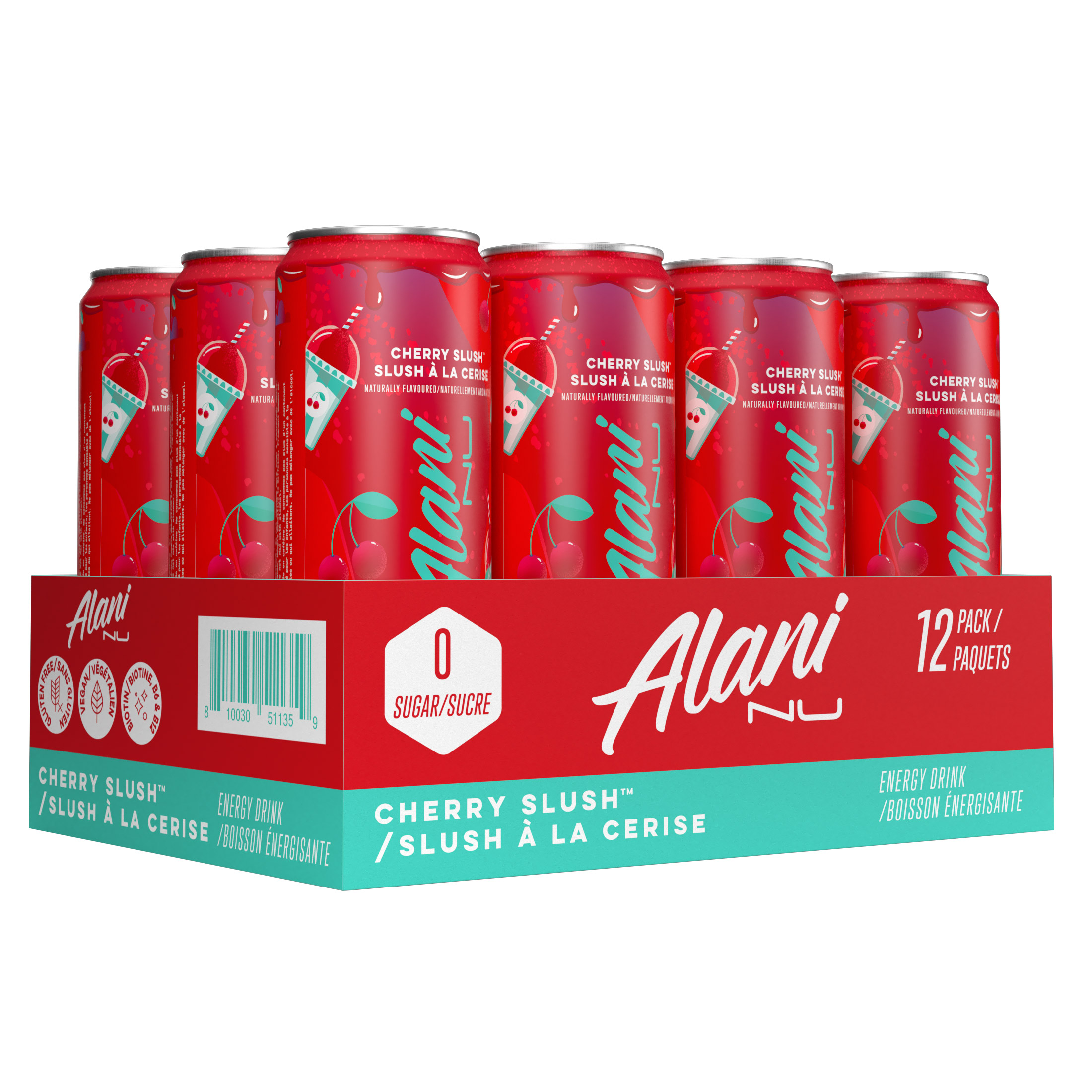 Alani Nu Energy Drink Cherry Slush 12 x 355 ml