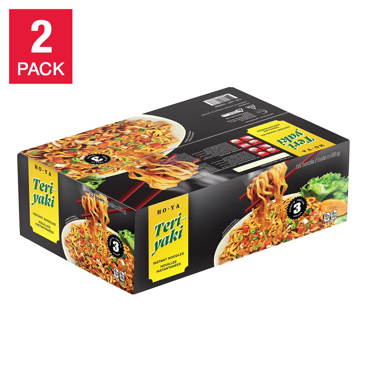 【CPC-L24】Teriyaki HO-YA Teriyaki Noodles, 24 x 80 g | Costco