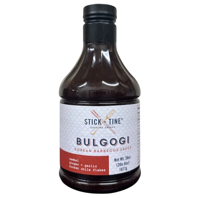 STICK & TINE BULGOGI KOREAN BBQ SAUCE 38 OUNCE BOTTLE