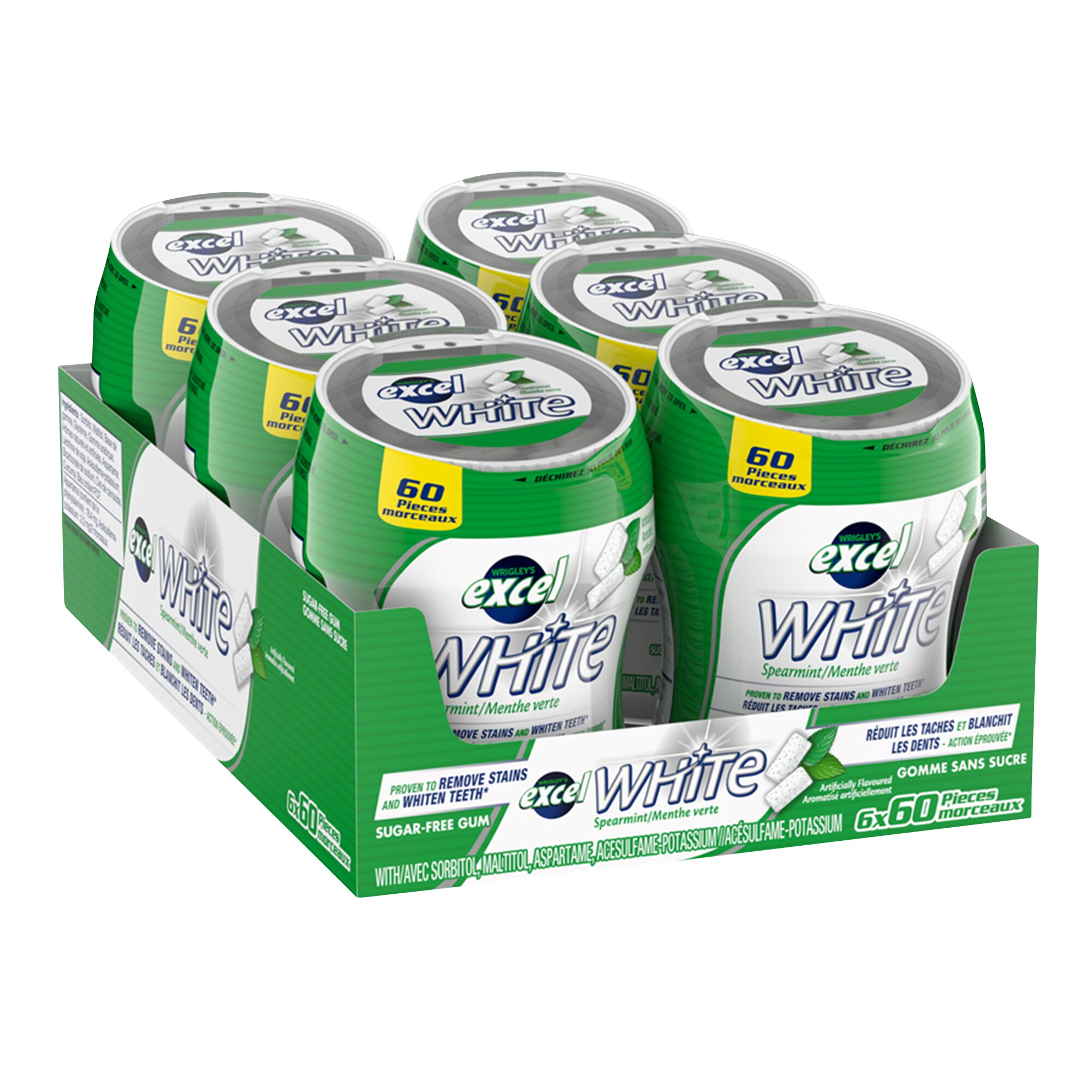 Excel White Spearmint, 6 × 60 pieces