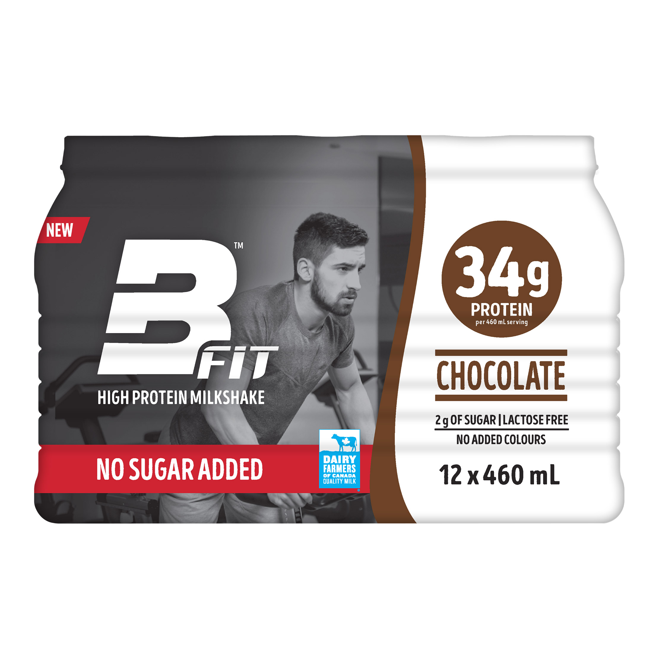 BFit High Protein Shake, Chocolate, 12 x 460 mL