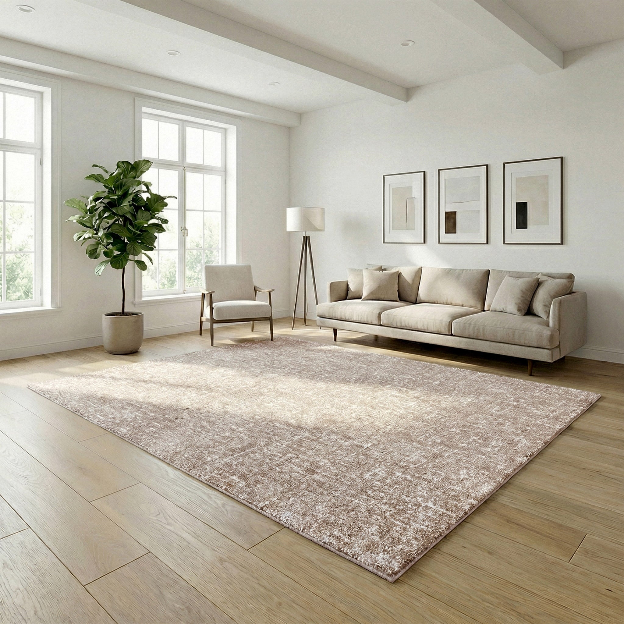 Gertmenian Turin Area Rug, Erykah Beige, 6'6” x 9' | Costco