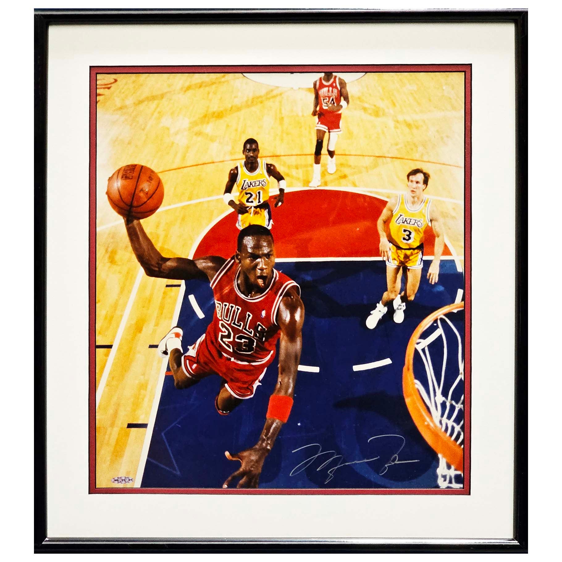 Michael Jordan Autographed Framed 16x20 Photo Chicago Bulls