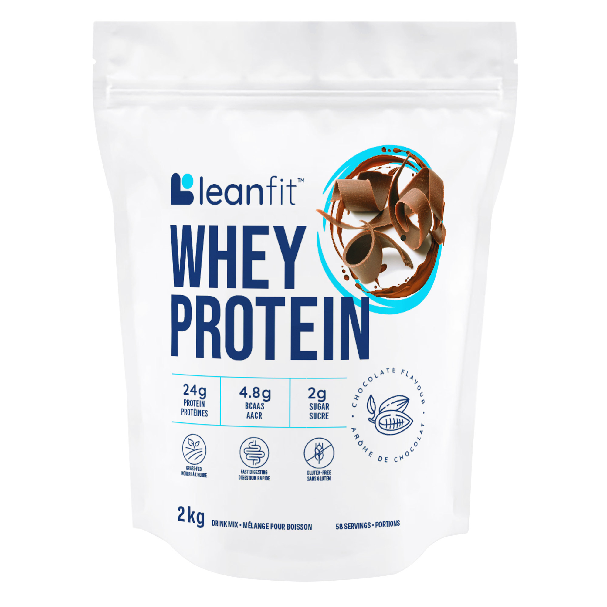 Leanfit Whey Protein, Chocolate, 2 kg