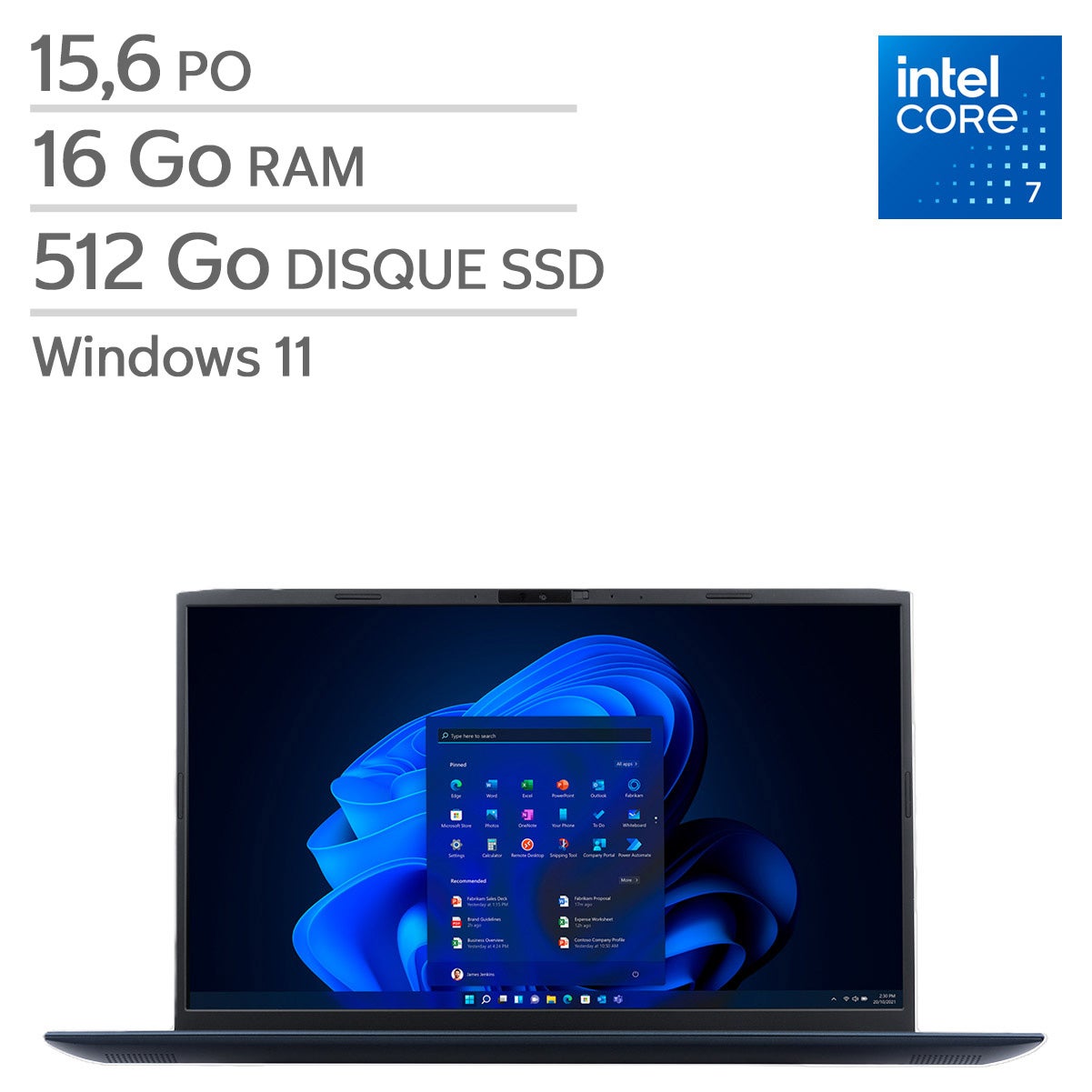 Dynabook Satellite Pro 15.6-in. Laptop, Intel Core 7 150U – 16GB