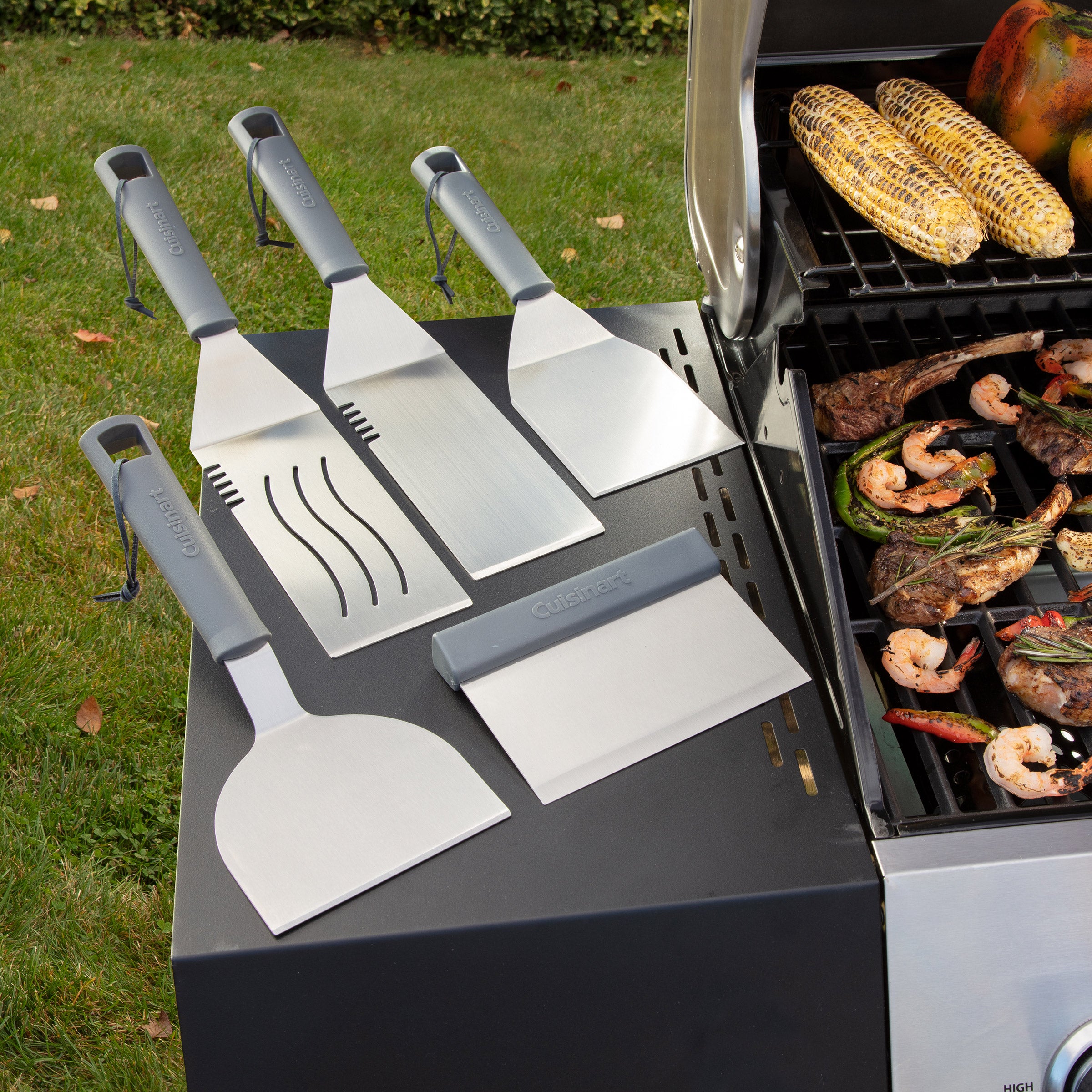 Cuisinart 5-piece Stainless Steel BBQ Tool Set | Costco