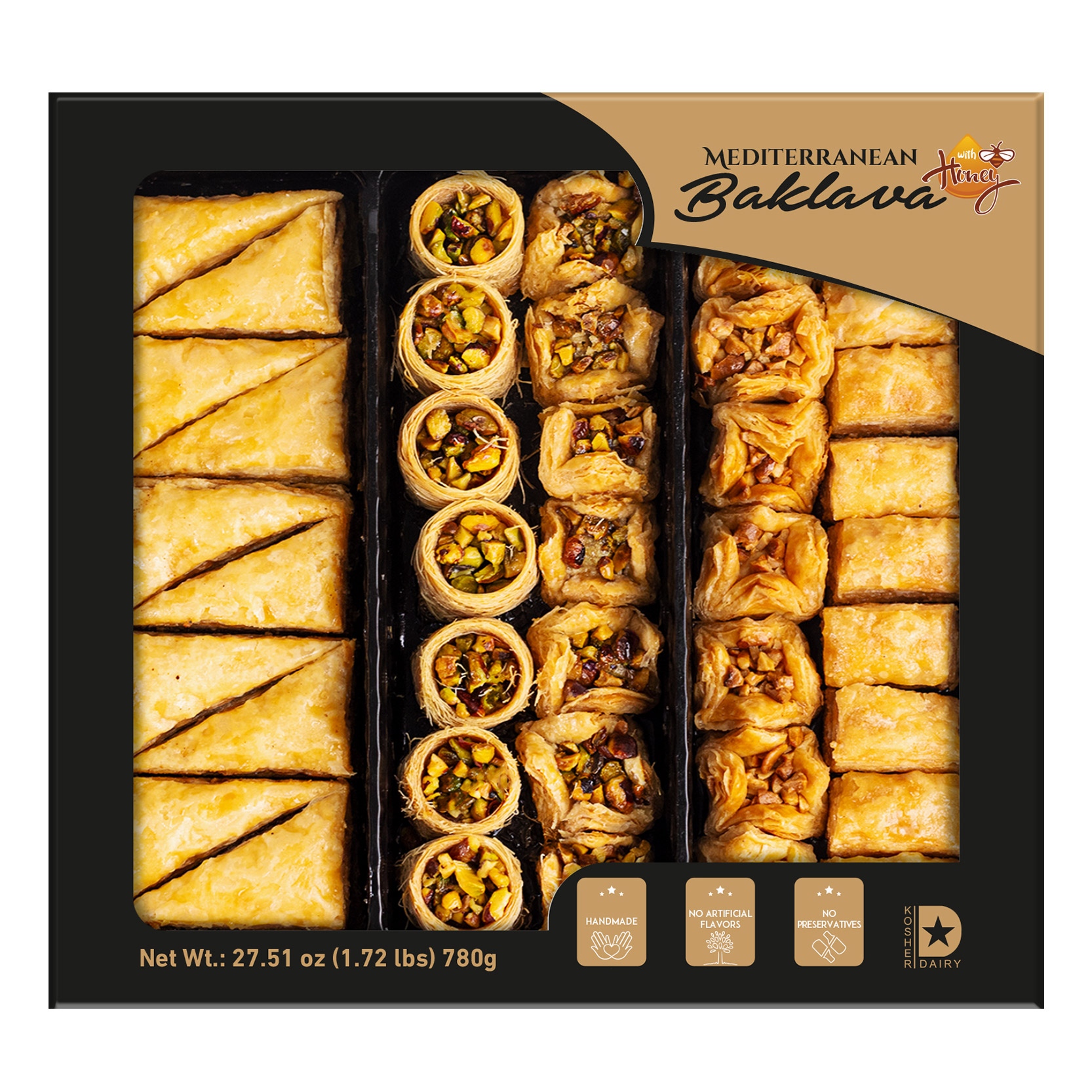 Baklava Made Better Mediterranean Baklava with Honey, 27.51 oz