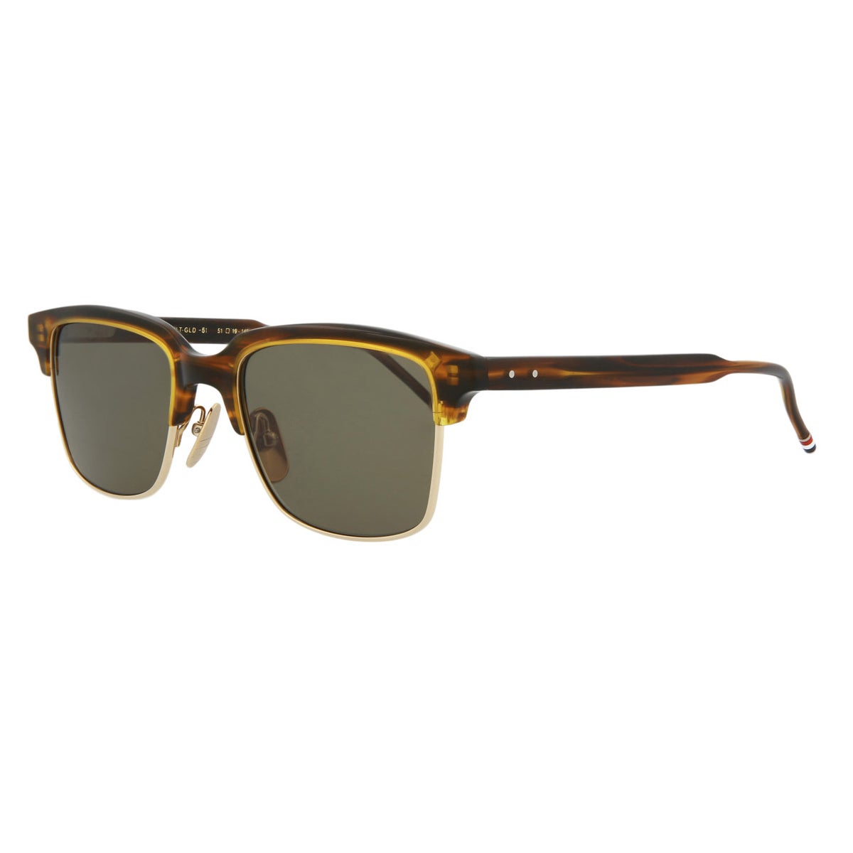 Thom Browne TB709 Walnut Gold Brown Sunglasses | Costco Thom Browne TB709 Walnut Gold Brown Sunglasses | Costco