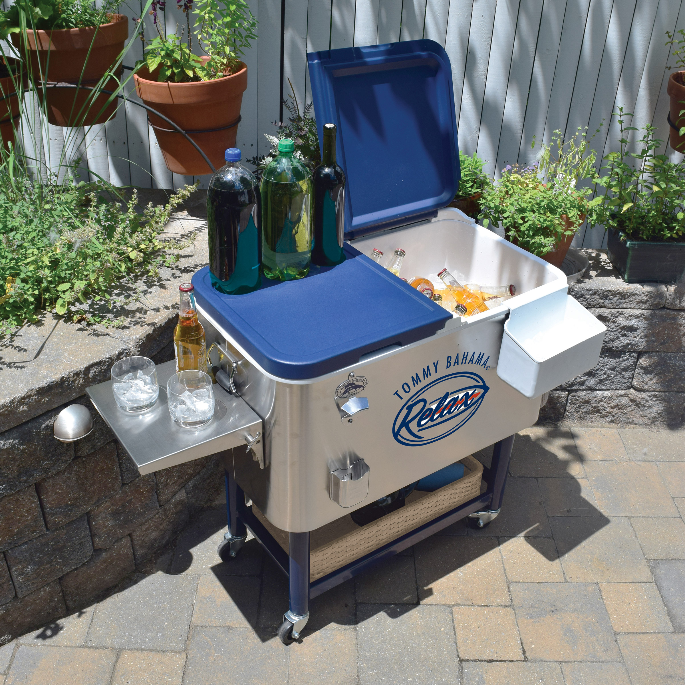 Tommy Bahama 100 Quart Stainless Steel Rolling Cooler Costco