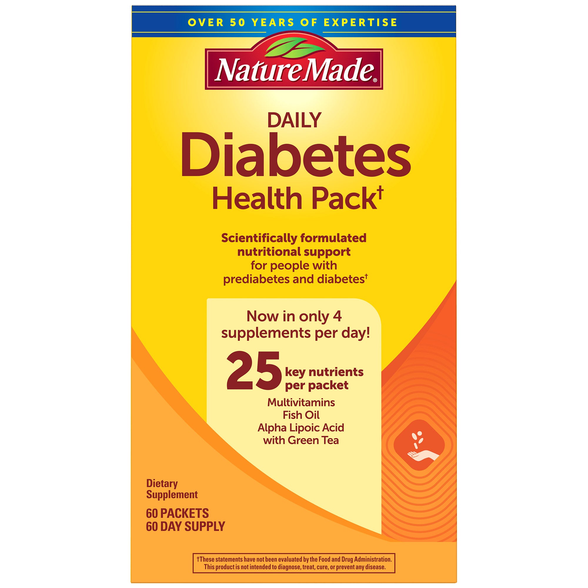 Nature Made Diabetes Health Pack, 60 Packets | Costco