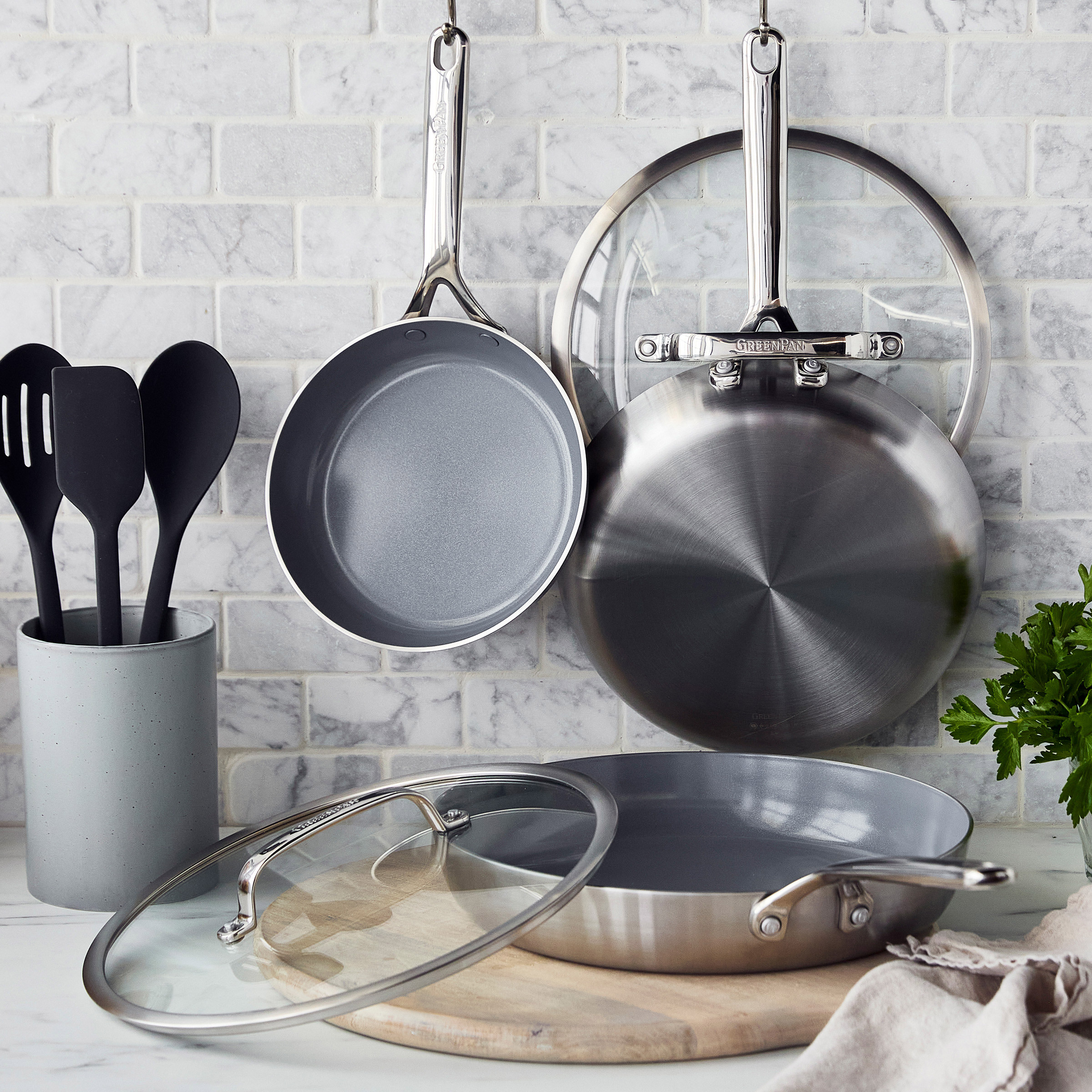 GreenPan GP3 Stainless Steel 5-piece Set