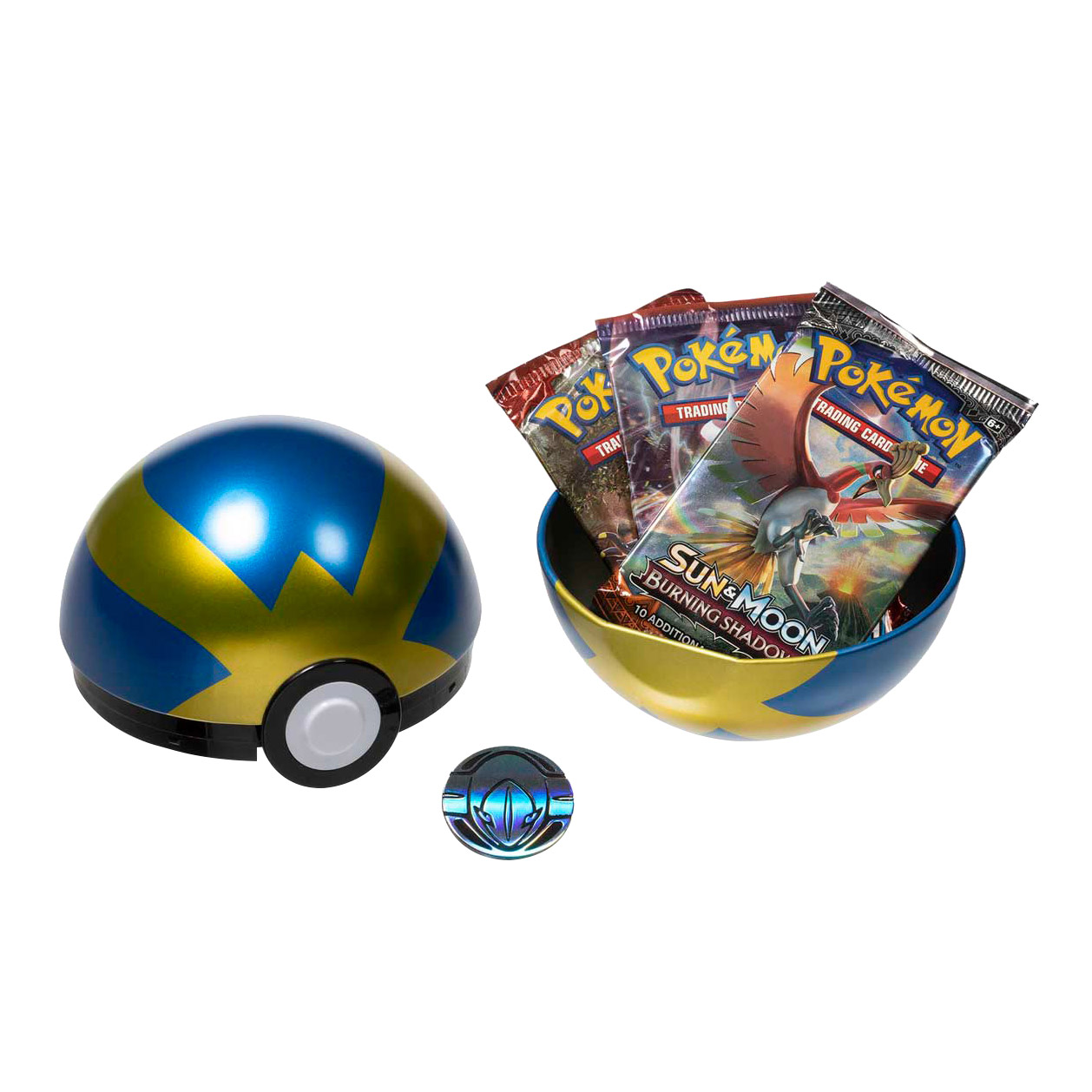 pokeball booster box Pokemon TCG S-Chinese Pokemon Ball Gift Box（Blue) Exclusive superball  Pikachu Legend – BenBenModels main image 0