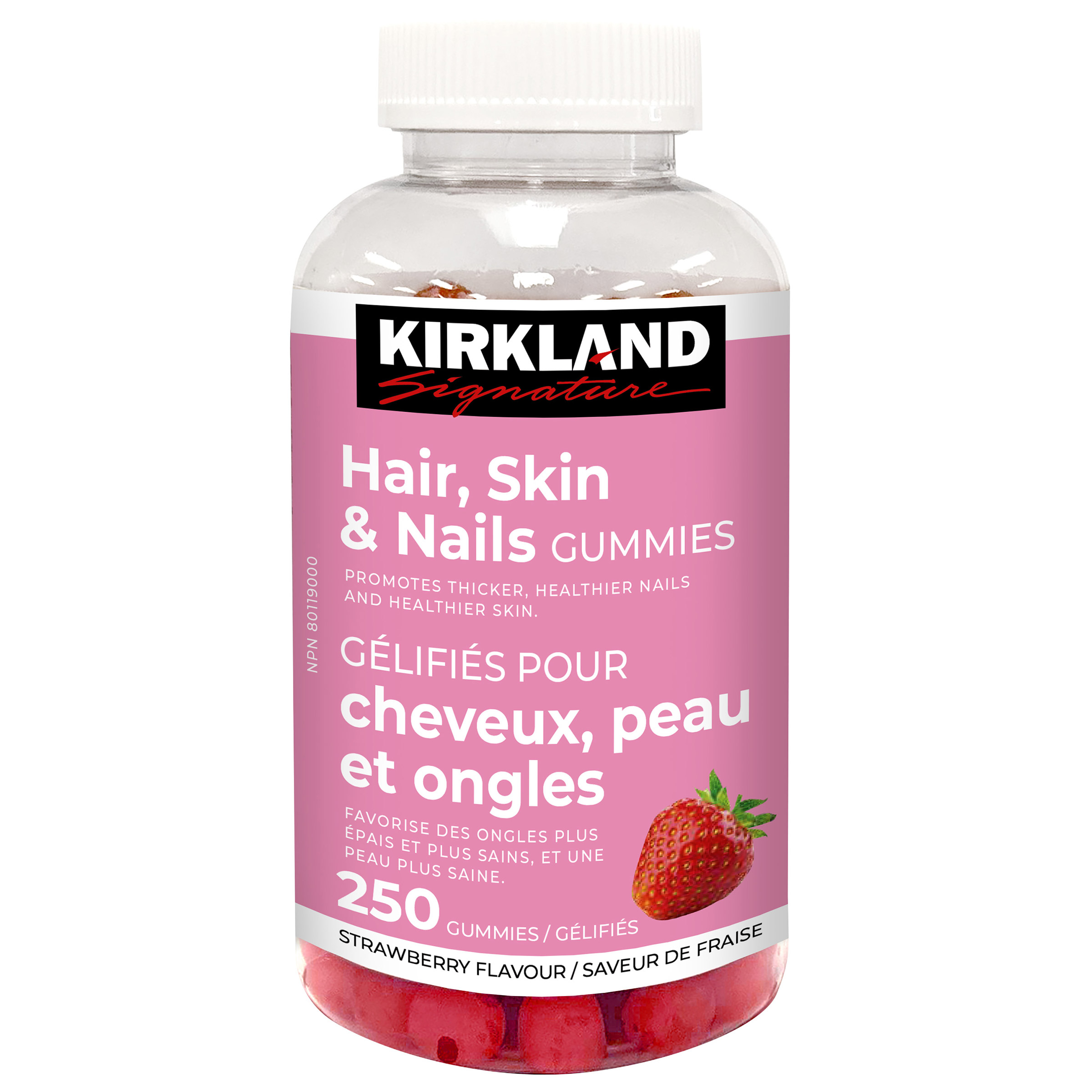 Kirkland Signature Hair,Skin & Nails, 250 Gummies