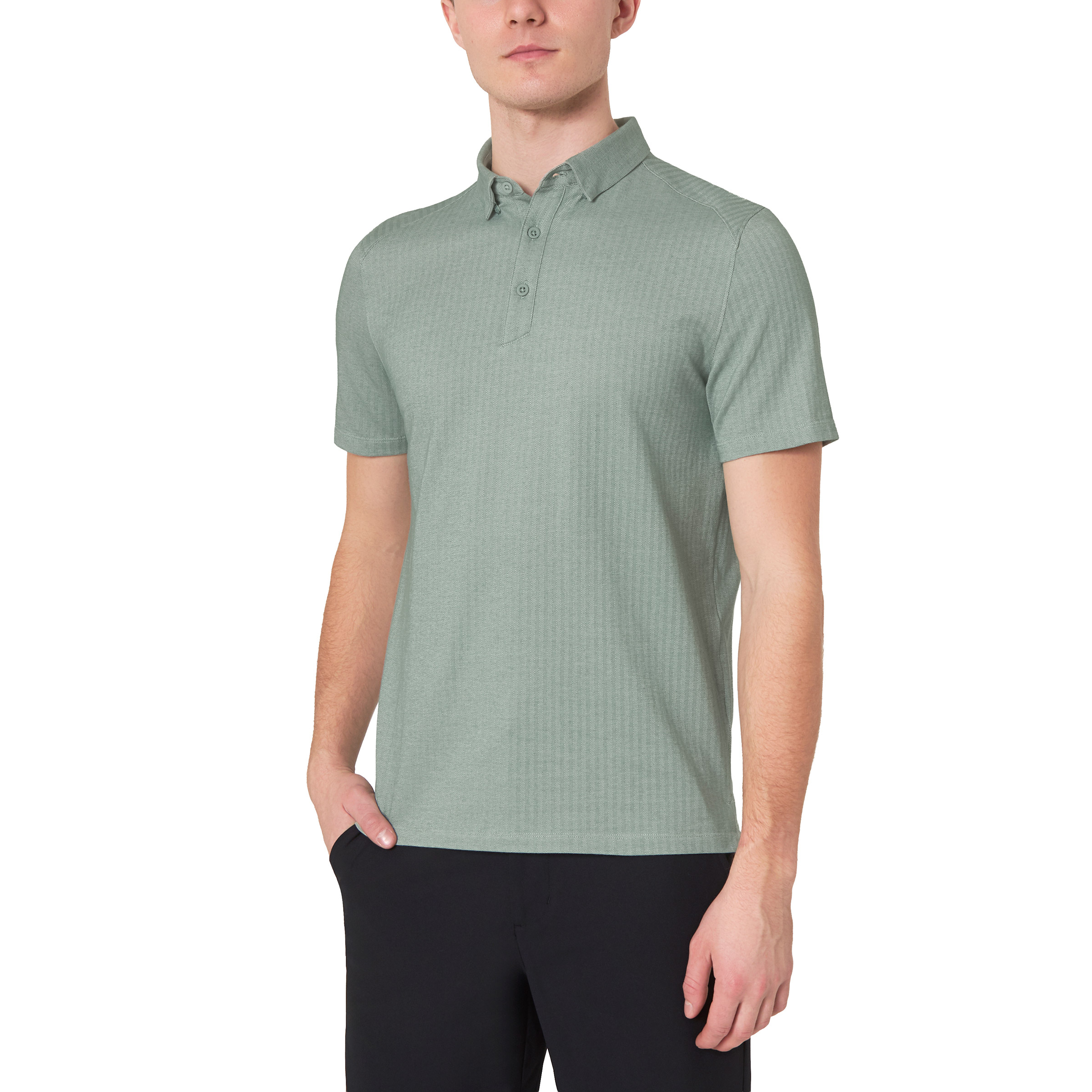 Mondetta Men's Herringbone Jacquard Polo