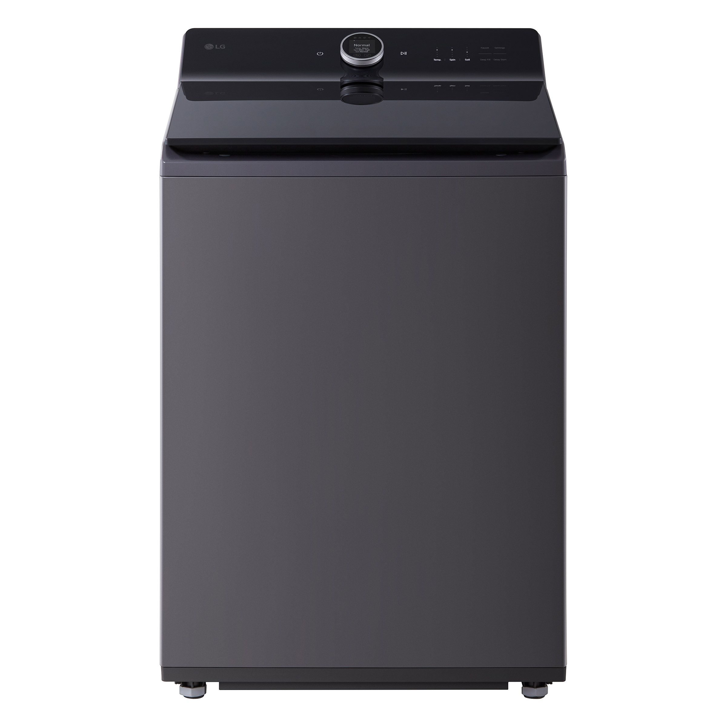 LG 6.3 cu ft. Black Steel Top Load Washer with ezDispense
