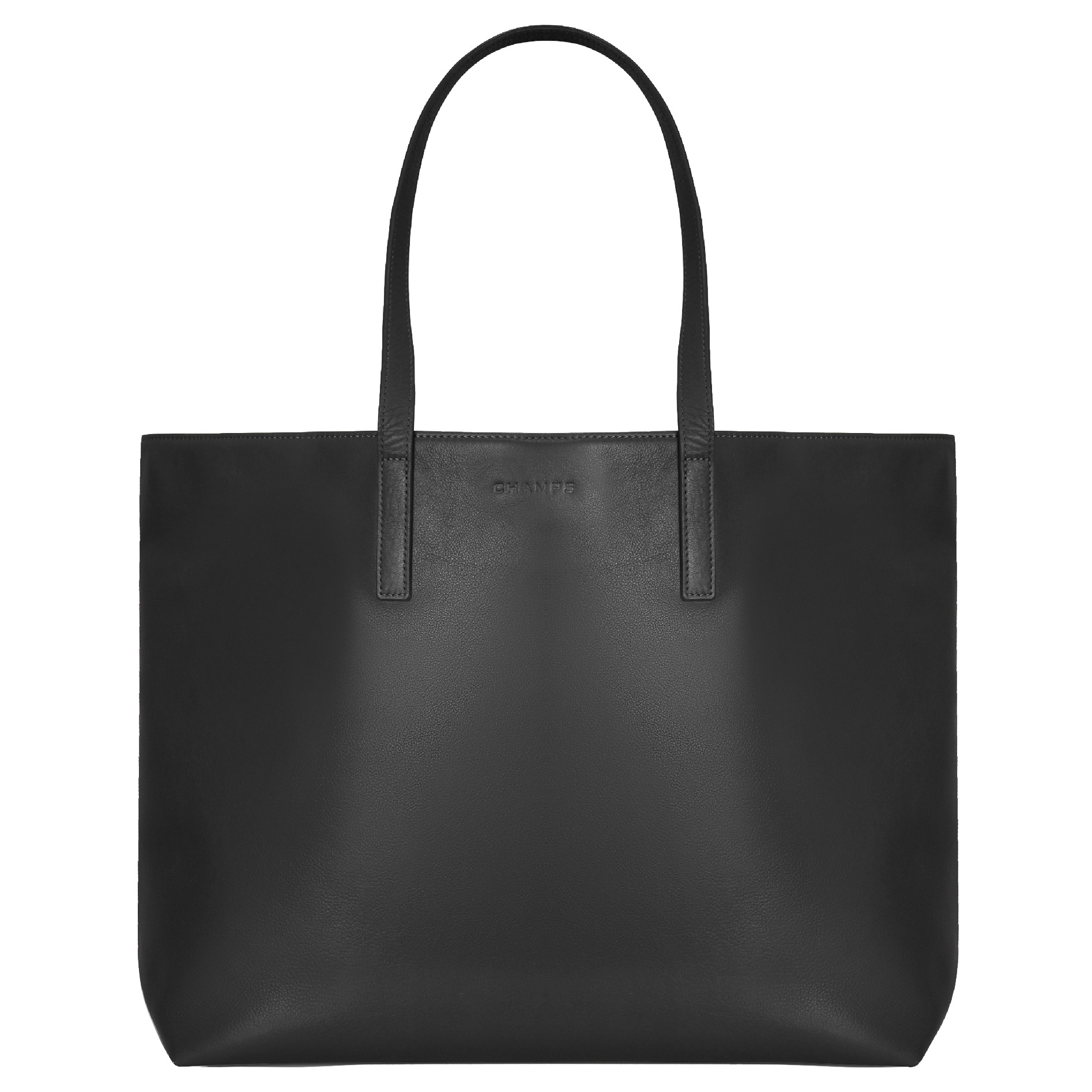 Champs Onyx Collection Leather Business Tote, 22 L