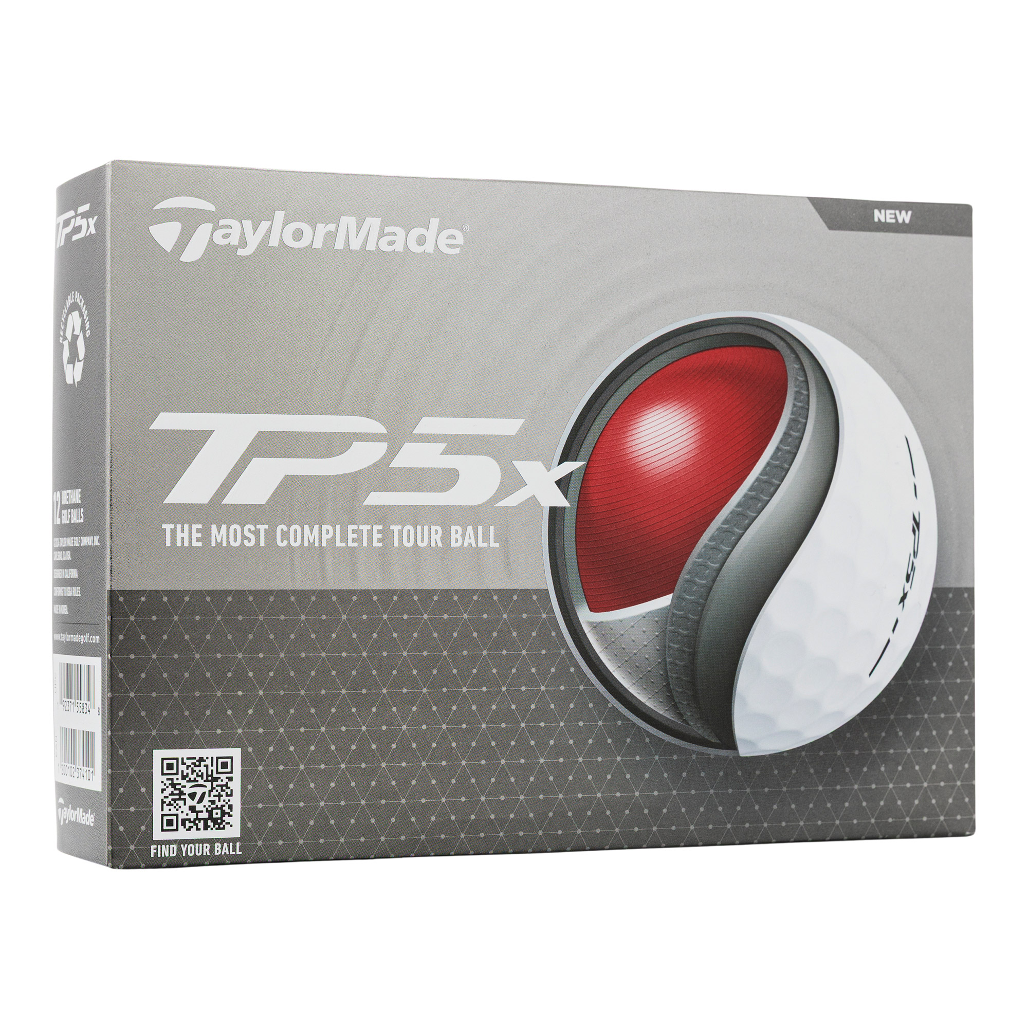 TaylorMade TP5x Golf Ball, 12-count