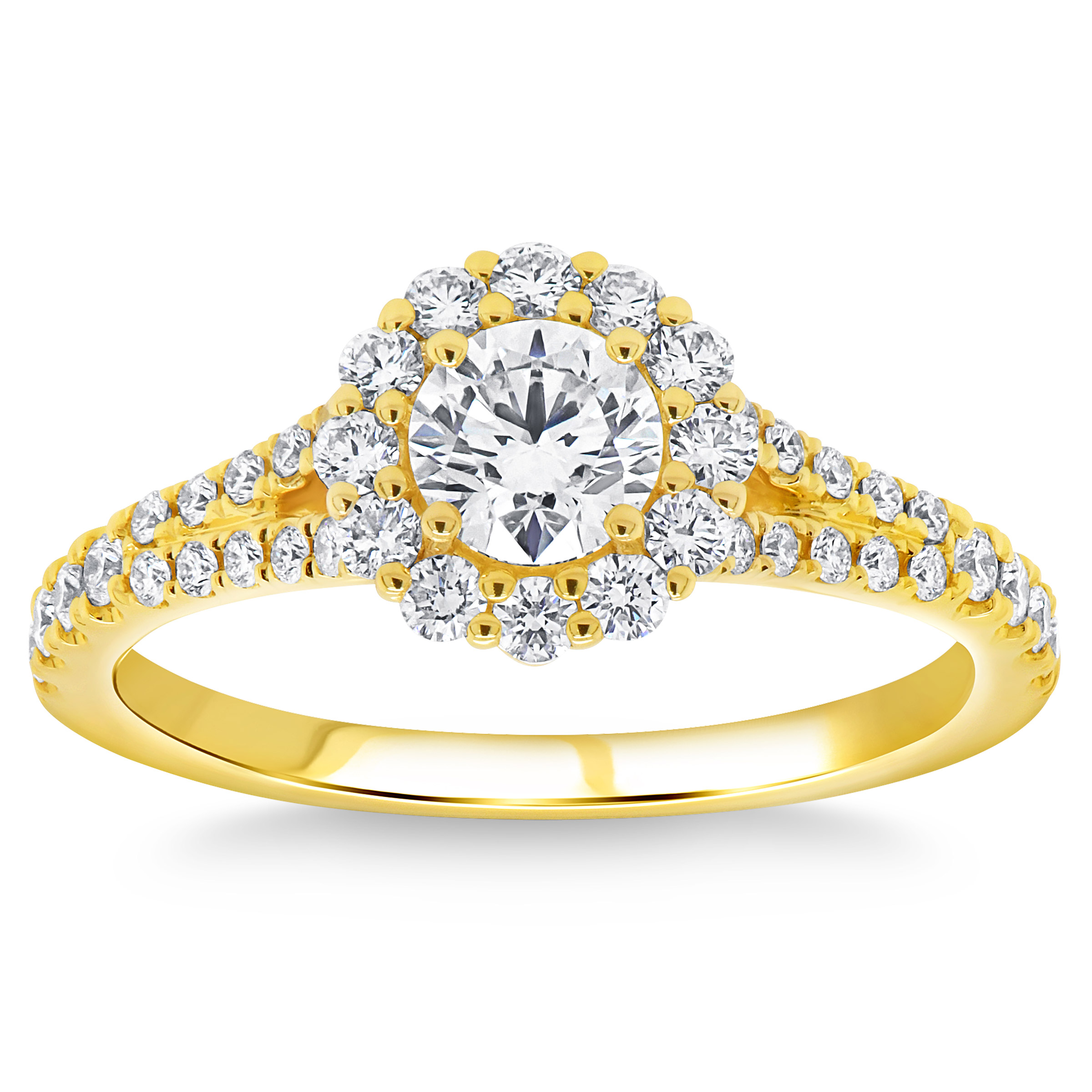 Round Brilliant Diamond Halo Ring (1.00ctw)