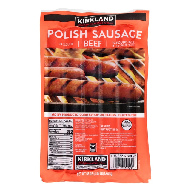 KIRKLAND SIGNATURE POLISH SAUSAGE 4.06 LBS