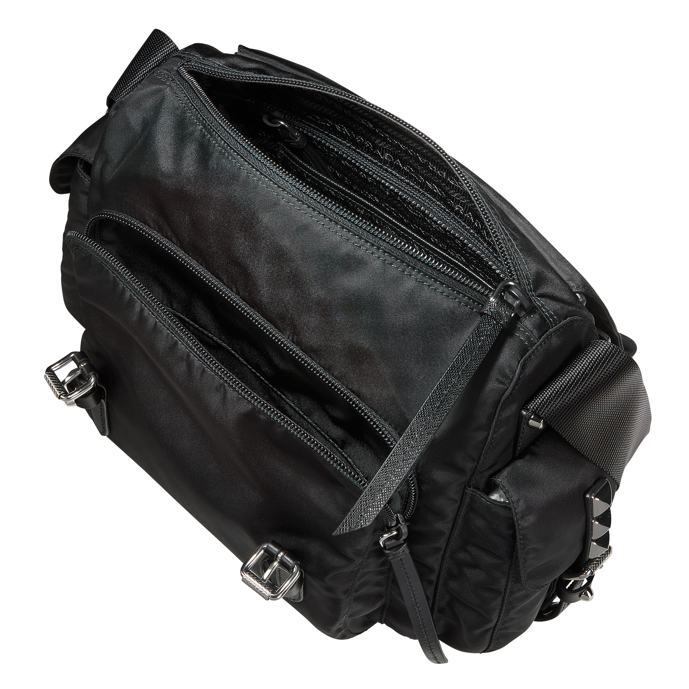 Prada Nylon Shoulder Bag, Black | Costco