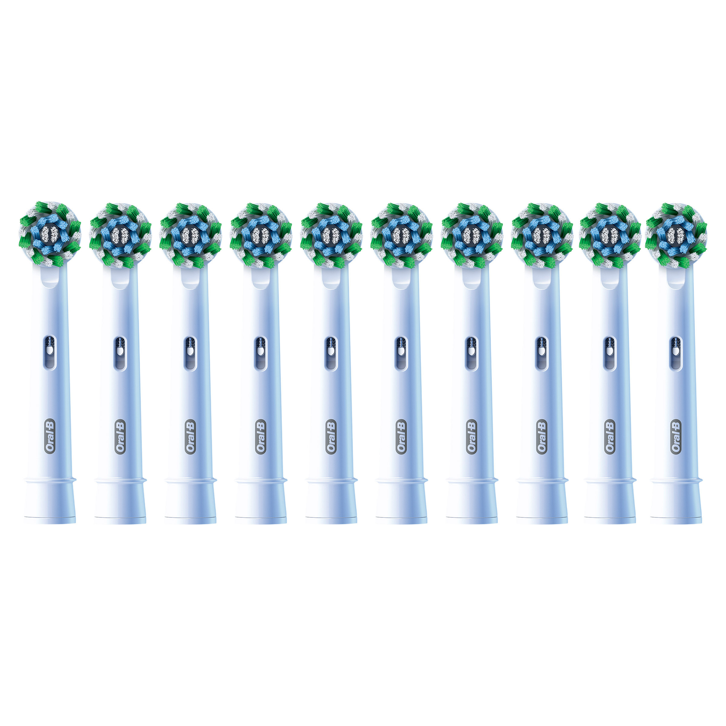 Oral-B CrossAction Electric Toothbrush Replacement Brush Head Refills, 10-pack
