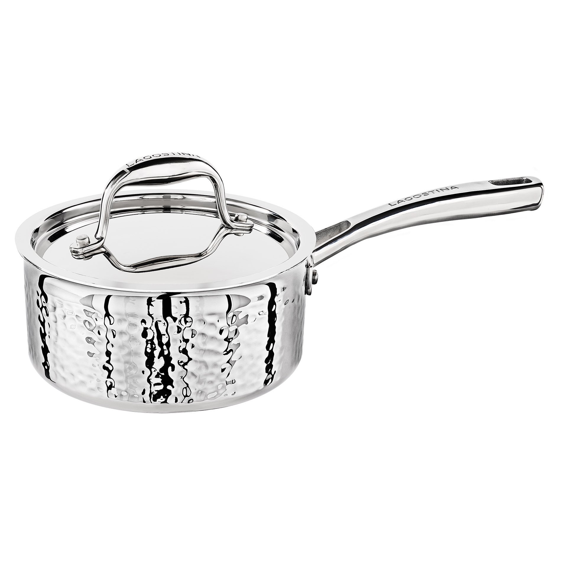 Lagostina Artigiano 3-Ply Clad Hammered Stainless Steel Cookware