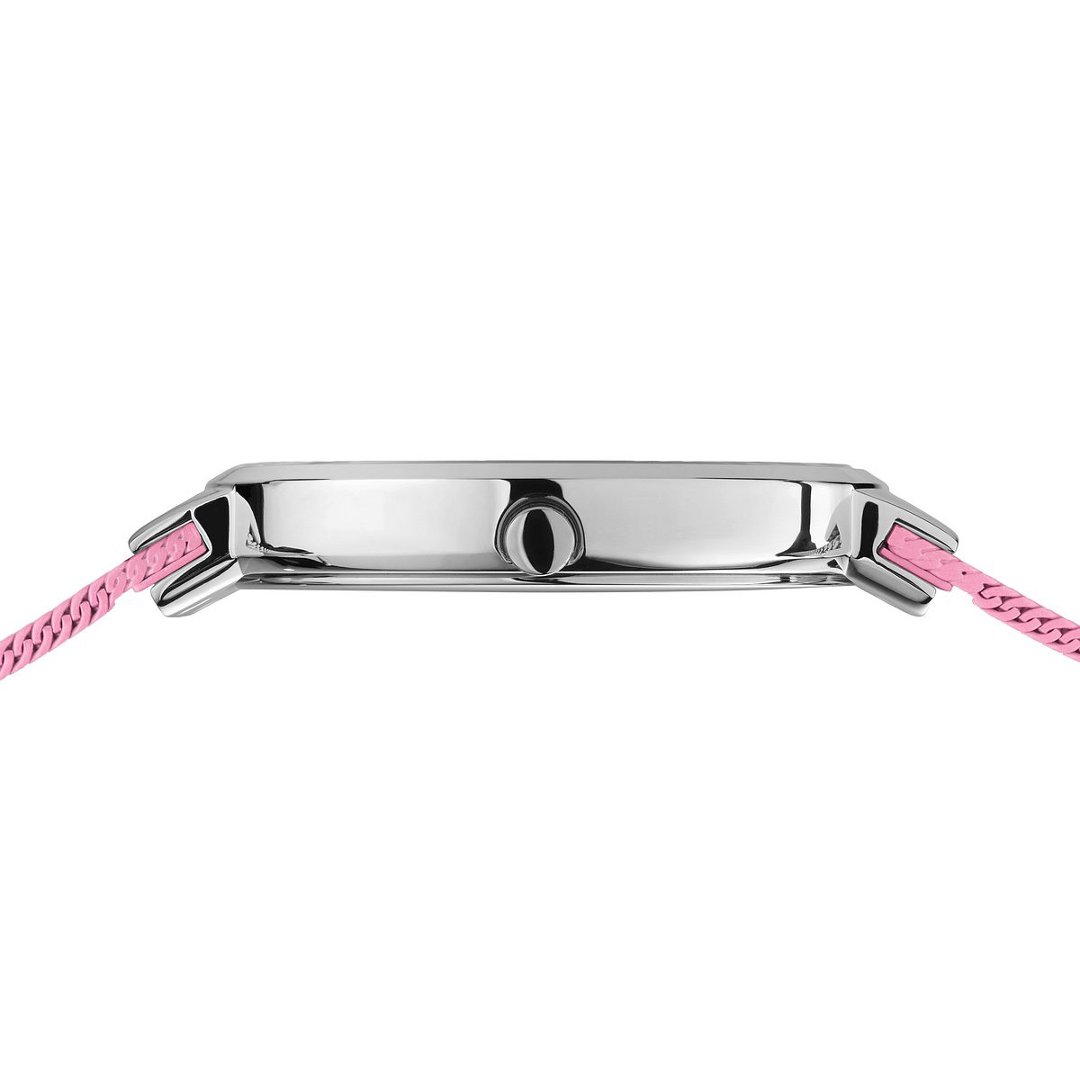 Bering Women's Classic Stainless Steel Pink Dial Milanese Mesh