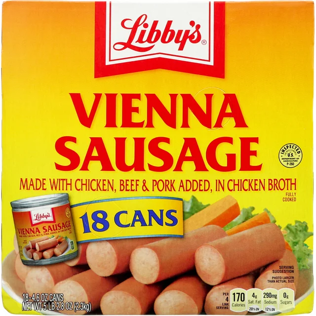 Libby's Vienna Sausage, 4.6 oz, 18-count