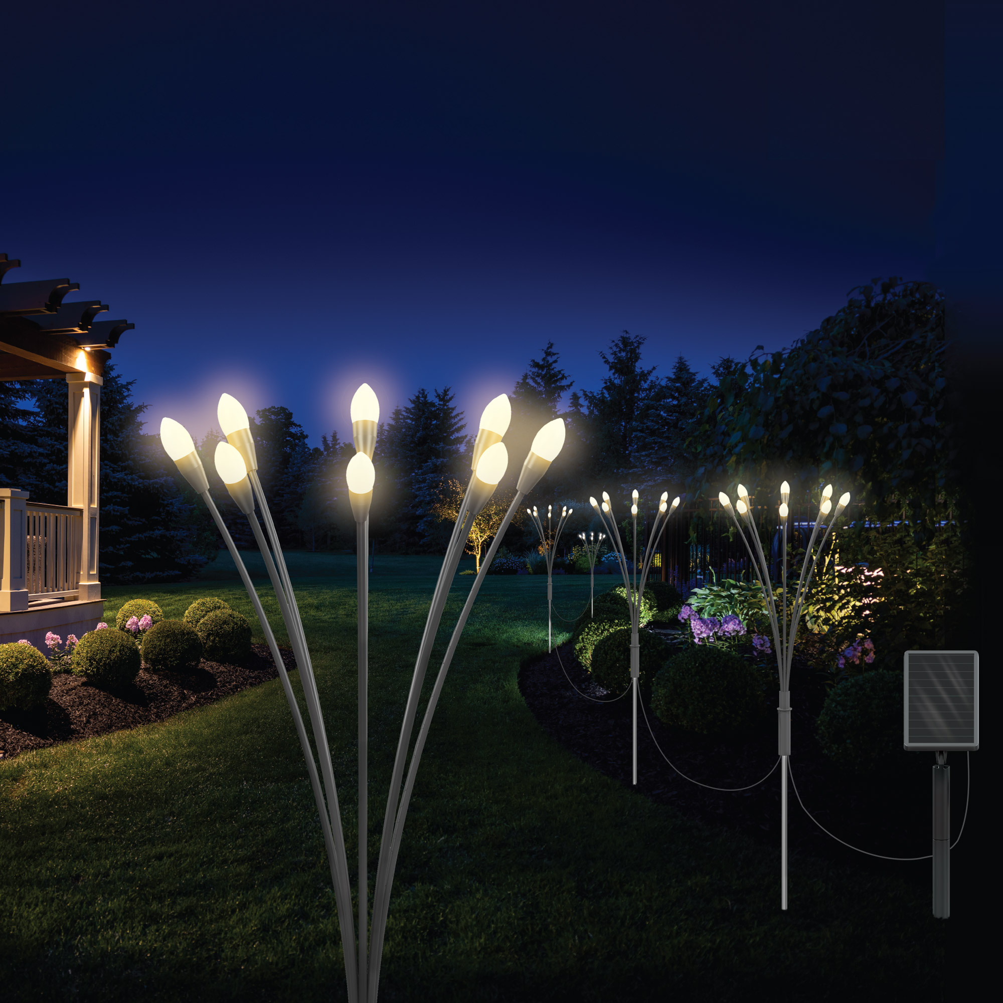 Fresh Source Solar Firefly Landscape Lights | Costco
