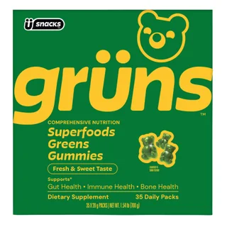 Grüns Adult Greens Gummies, 35 Daily Packs