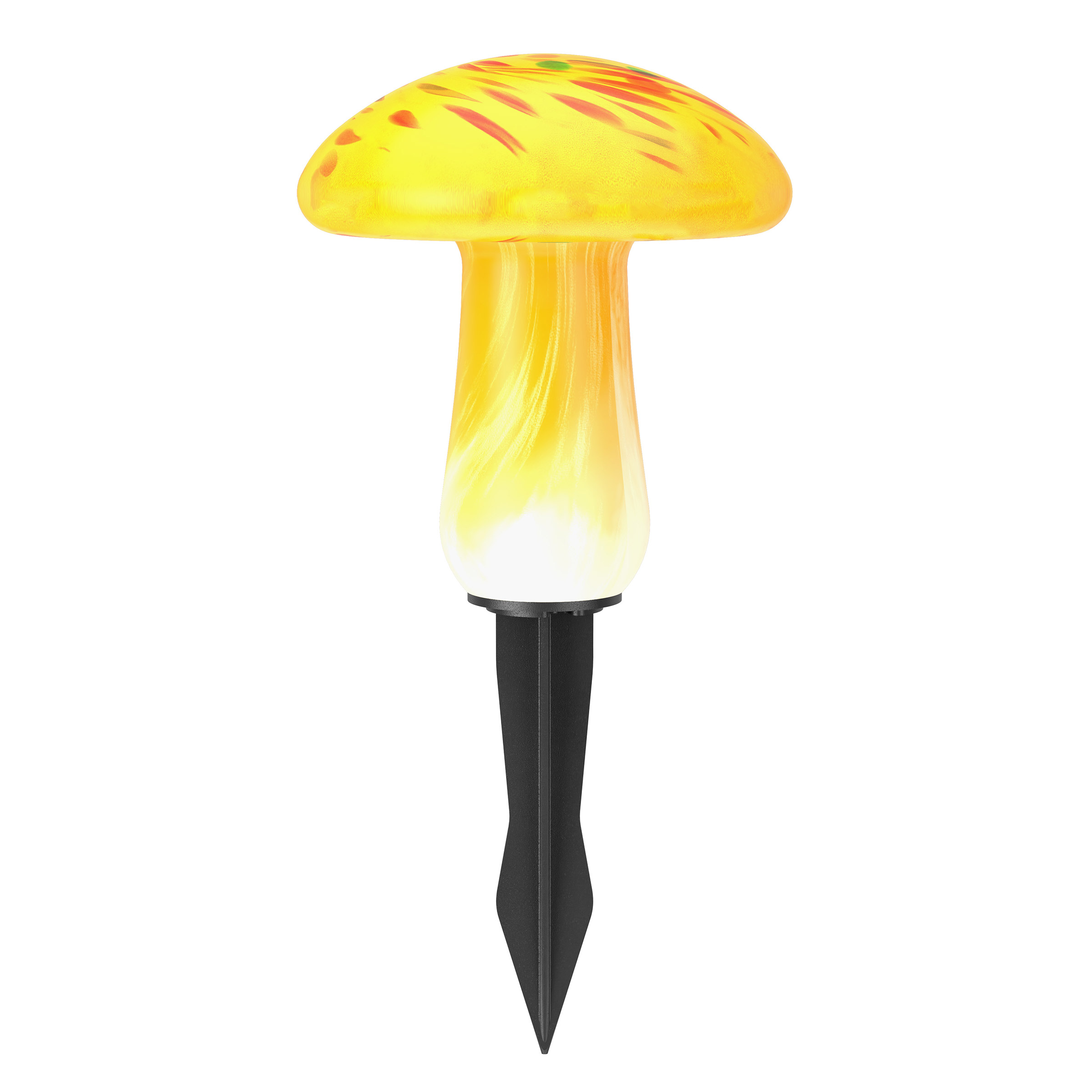 Infinity X1 Glass Solar Mushroom Landscape Lights, 2-pack | Costco