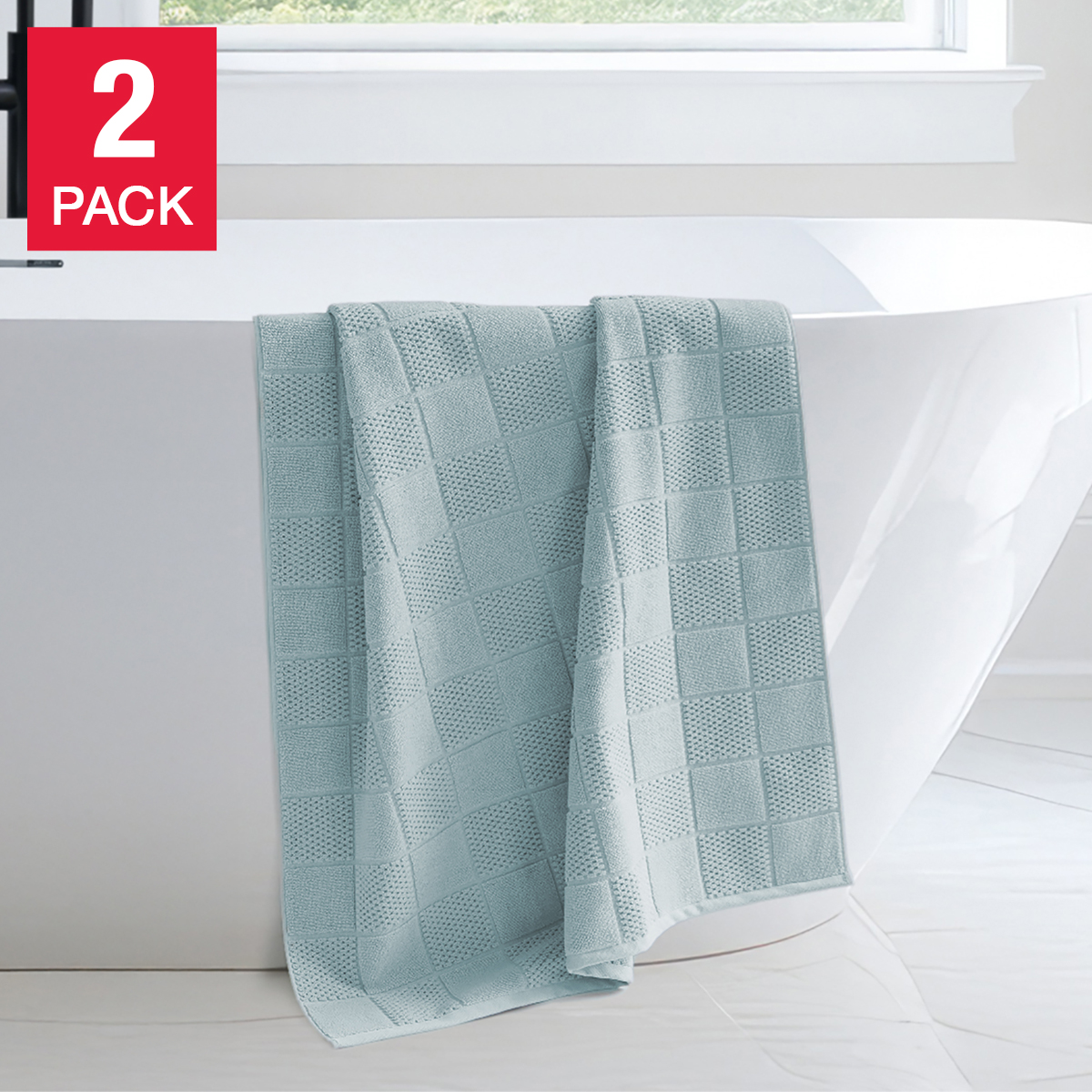 Home Inspiration Collection Bath Sheets, 2-pack