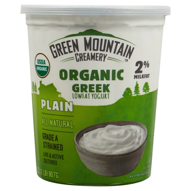 Green Mountain Creamery 2% Plain Organic Greek Yogurt, 2 lbs