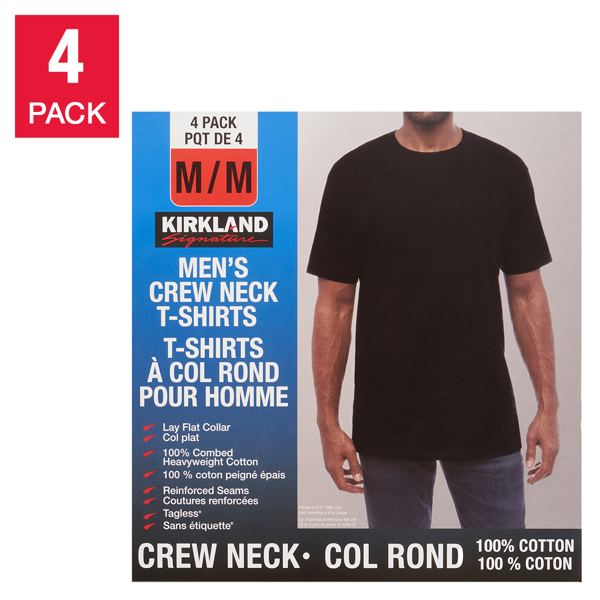 Sweat Kirkland Signature Gris Col Rond – Taille L (homme) / XL (femme) Neuf