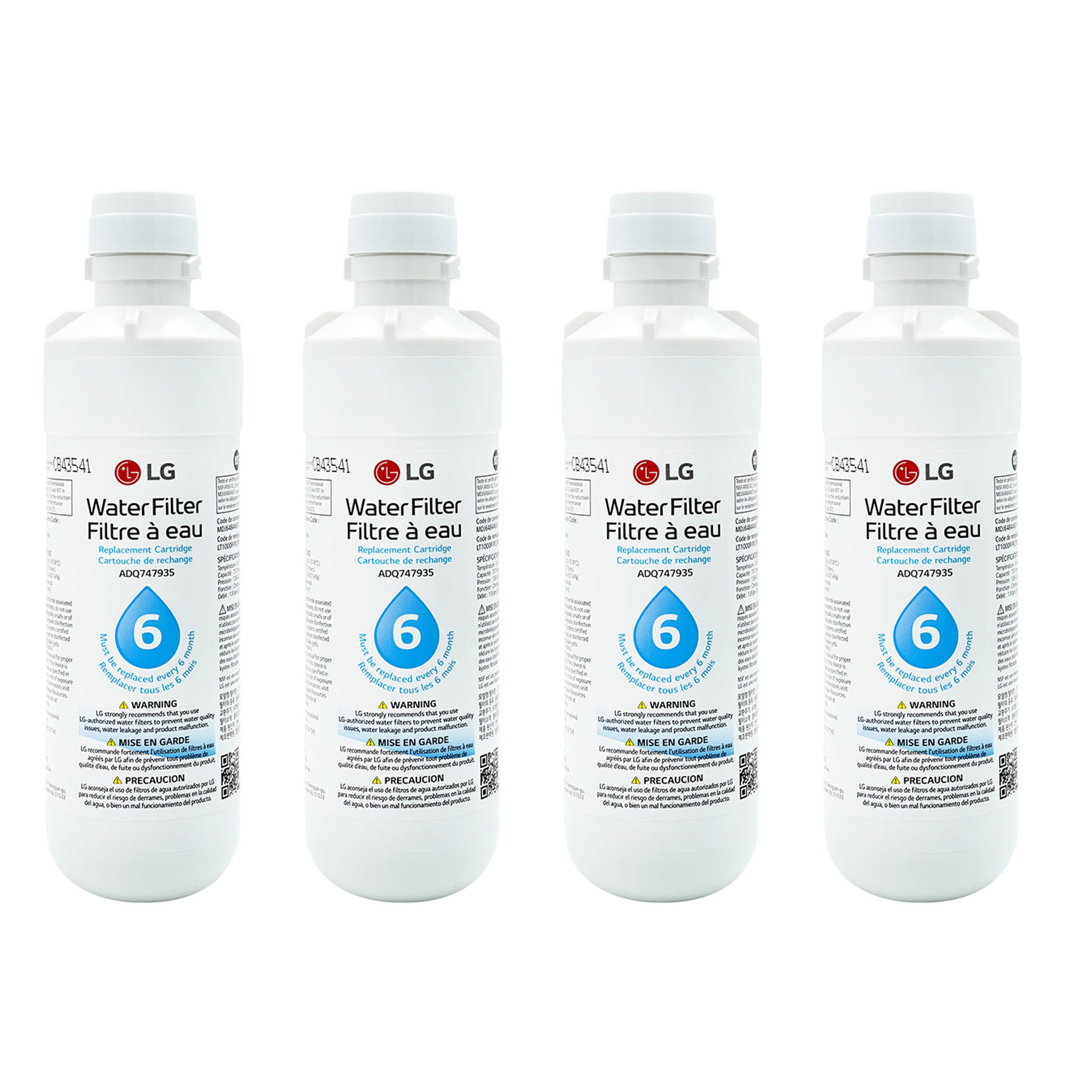 LG LT1000P4 Water Filter, 4-pack