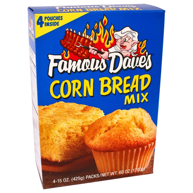 Famous Dave's Corn Bread Mix, 15 oz, 4-count