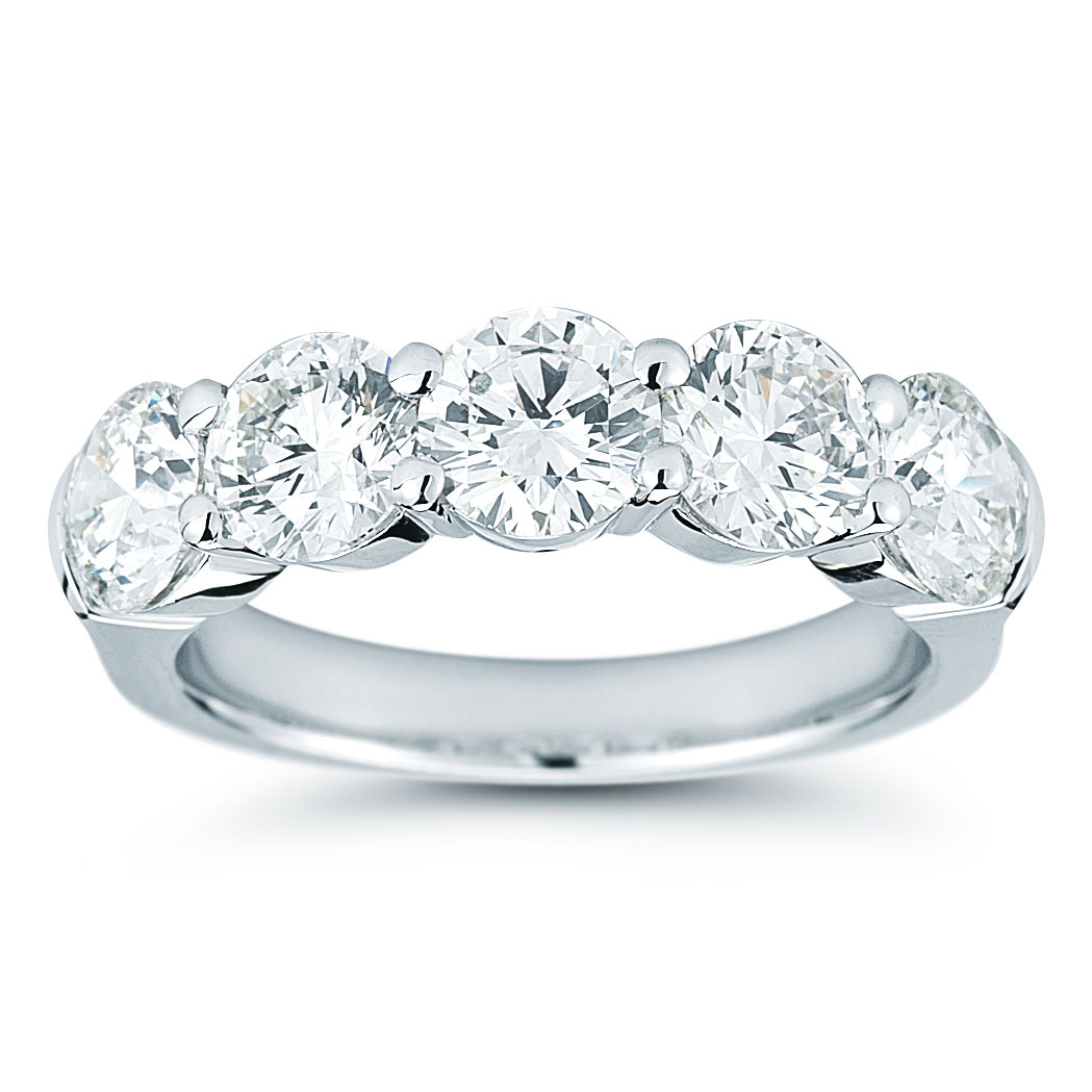 Five Stone Round Brilliant Diamond Ring (1.00 ctw)