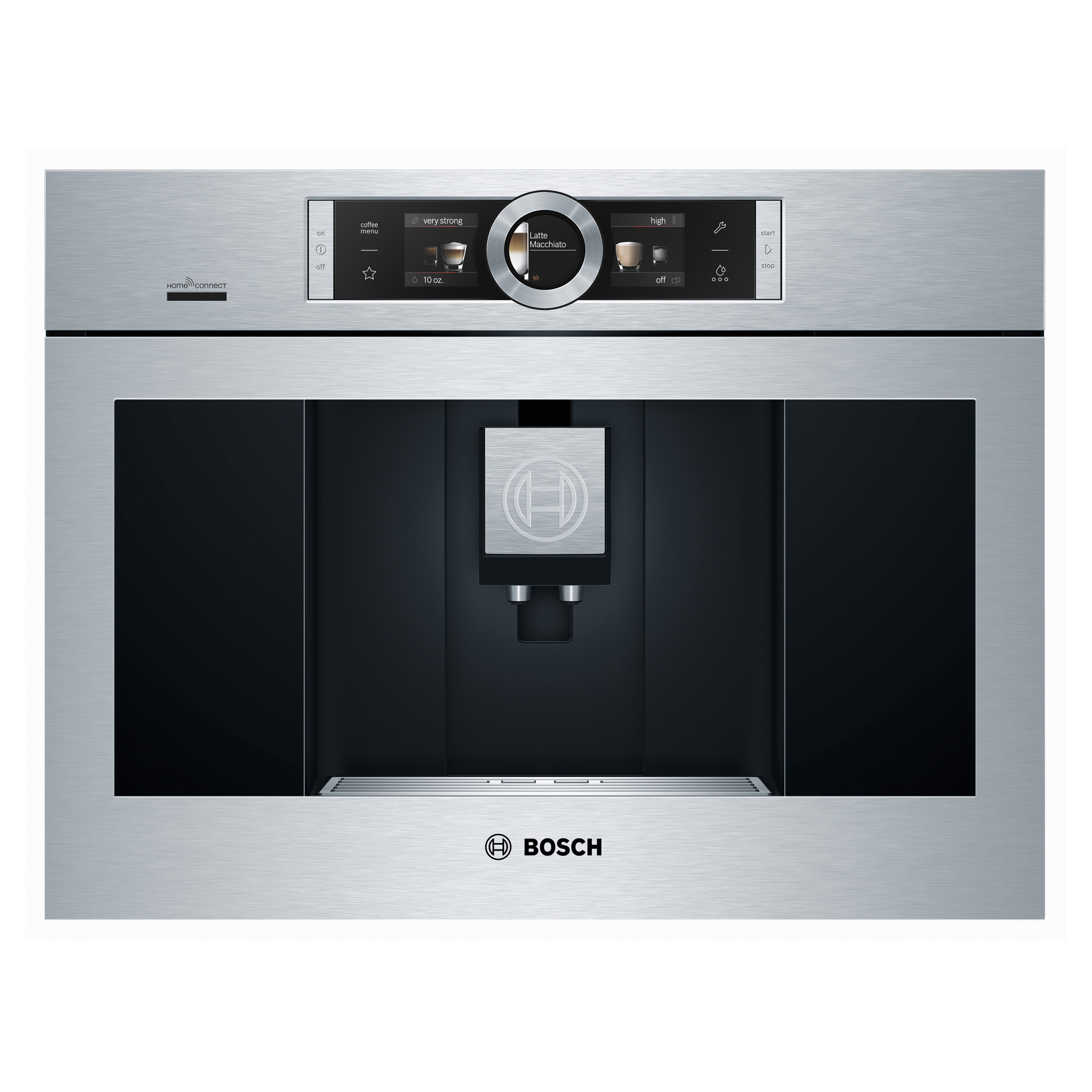 Bosch 800 Series 24 in. Stainless Steel Electric Built-in Coffee Machine with Home Connect