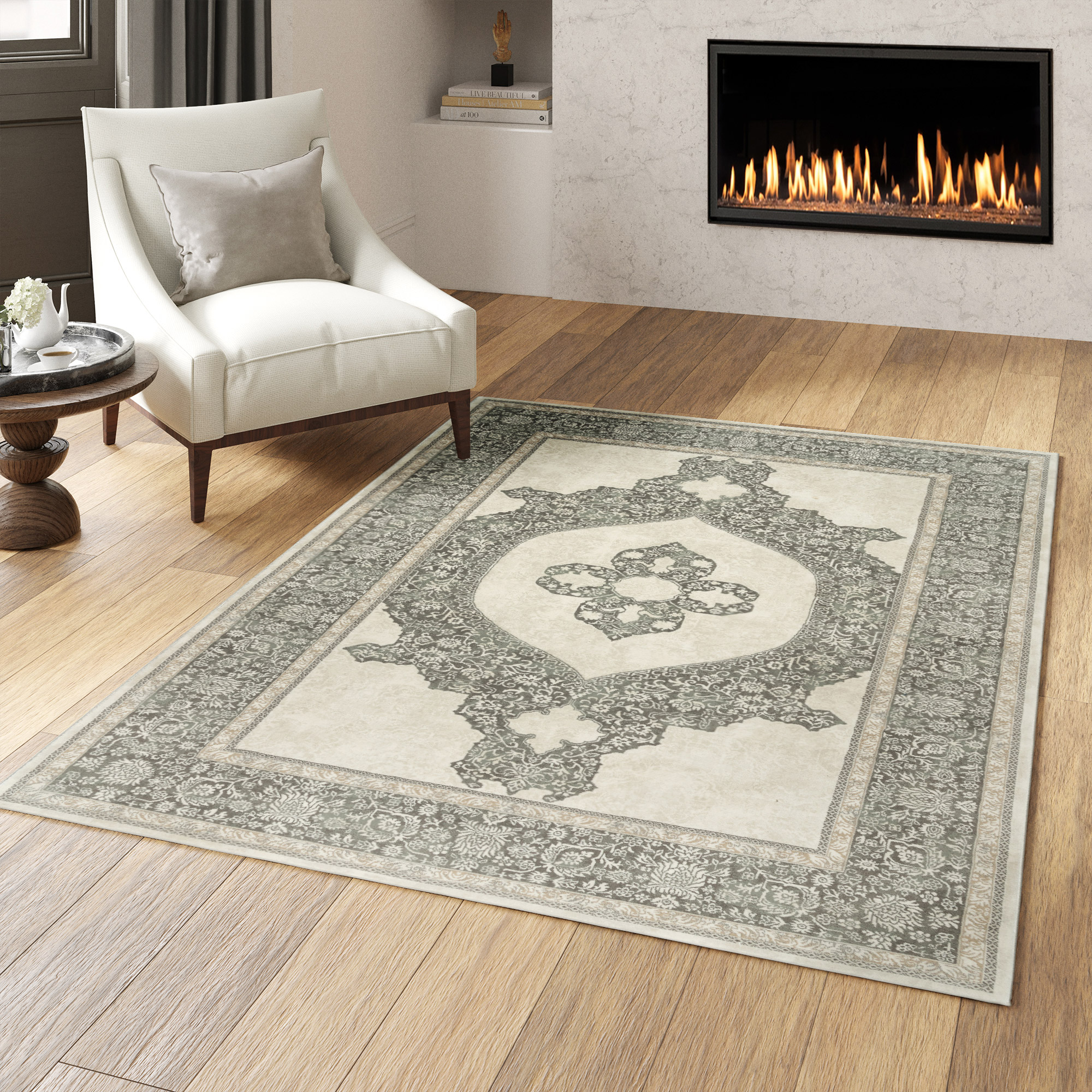 Thomasville Timeless Classic Area Rug Collection  Frida Ivory