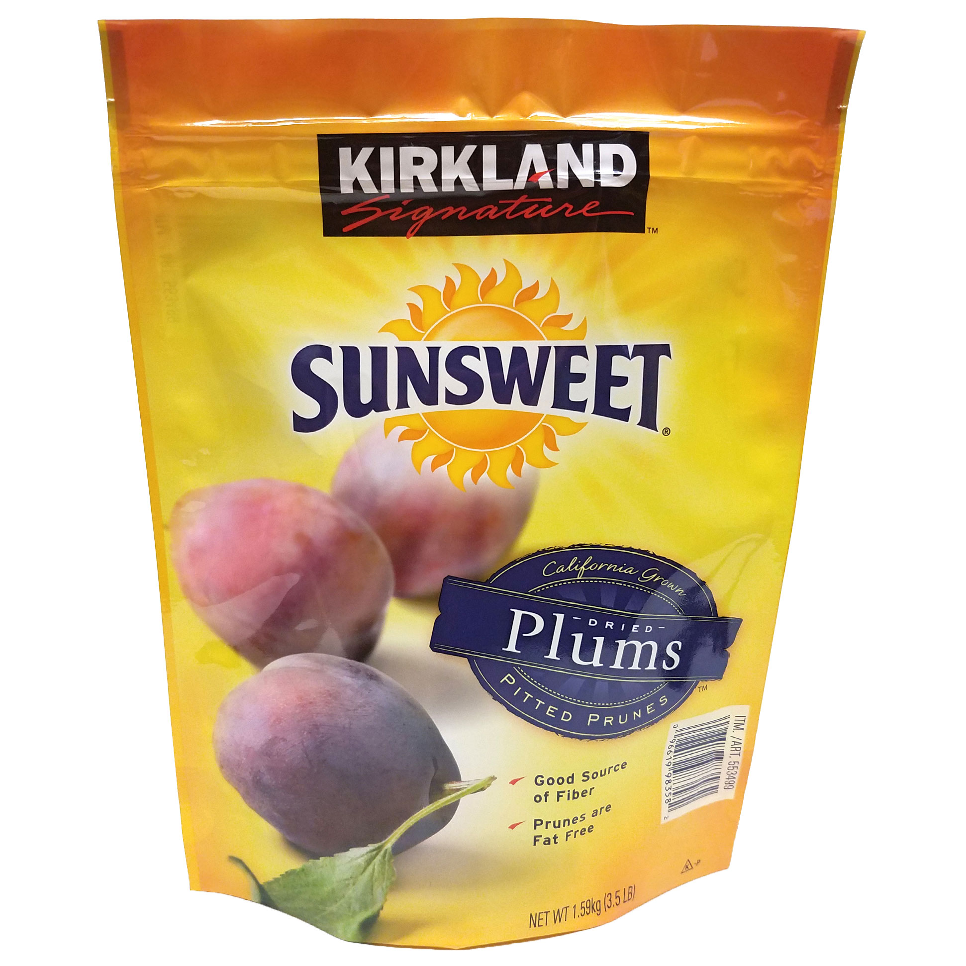 Kirkland Signature  Sunsweet Whole Dried Plums  3.5 lbs